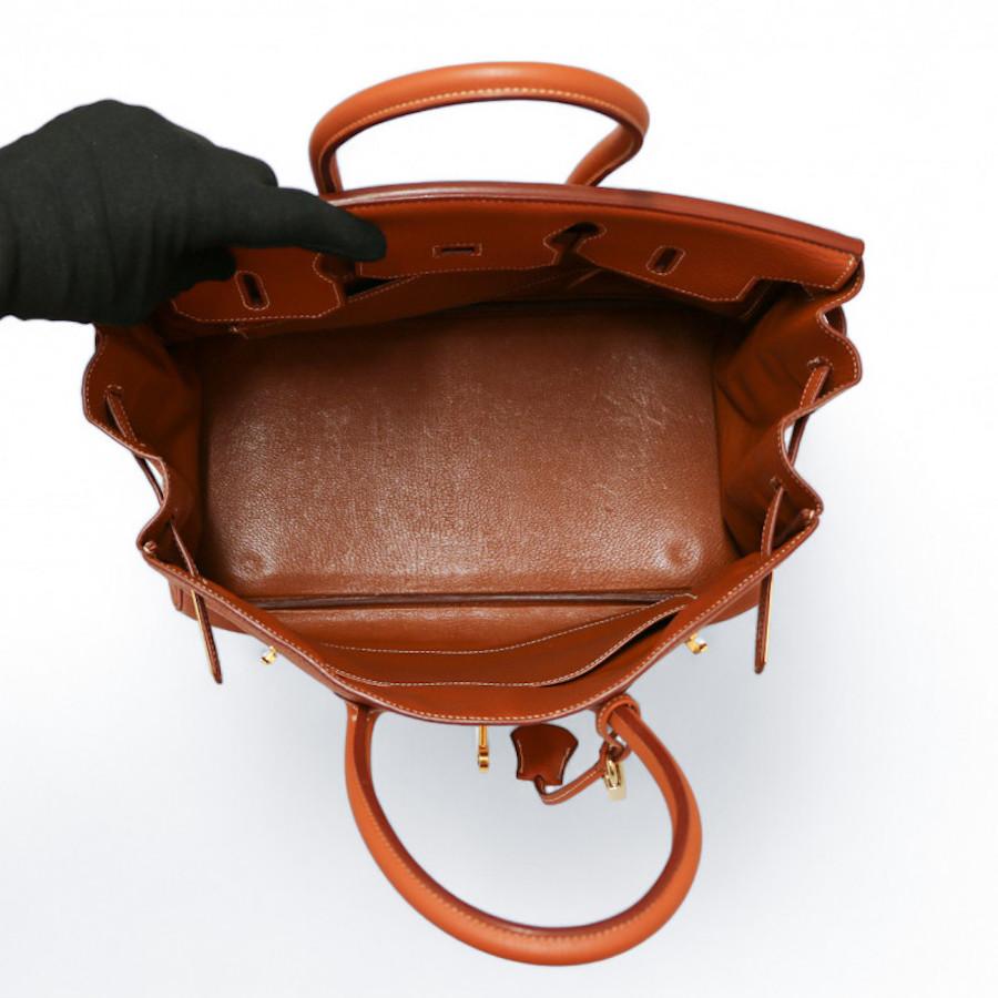 Hermès Birkin 35 pumpkin For Sale 3