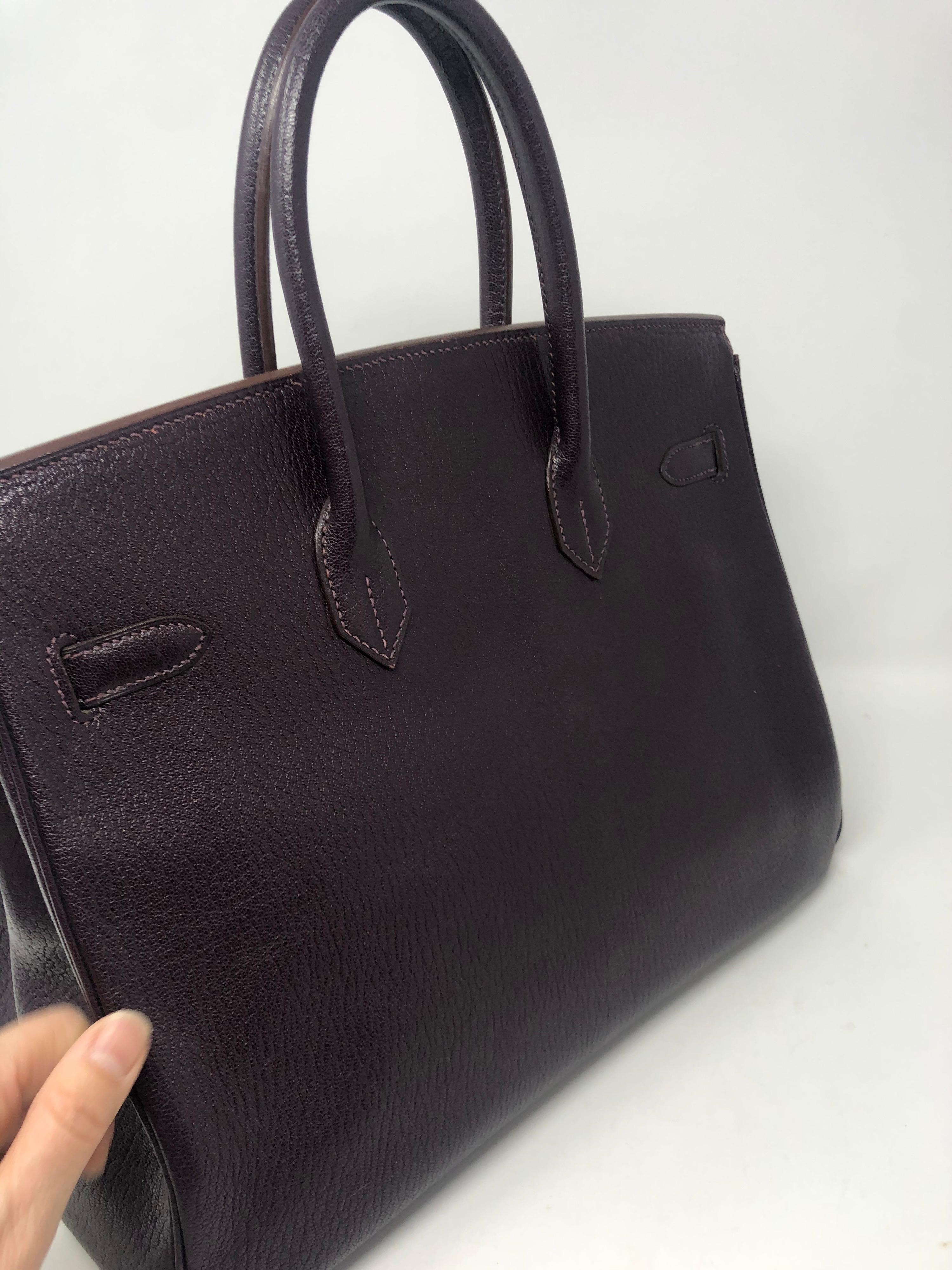 Hermes Birkin 35 Raisin Chevre De Coromandel 10