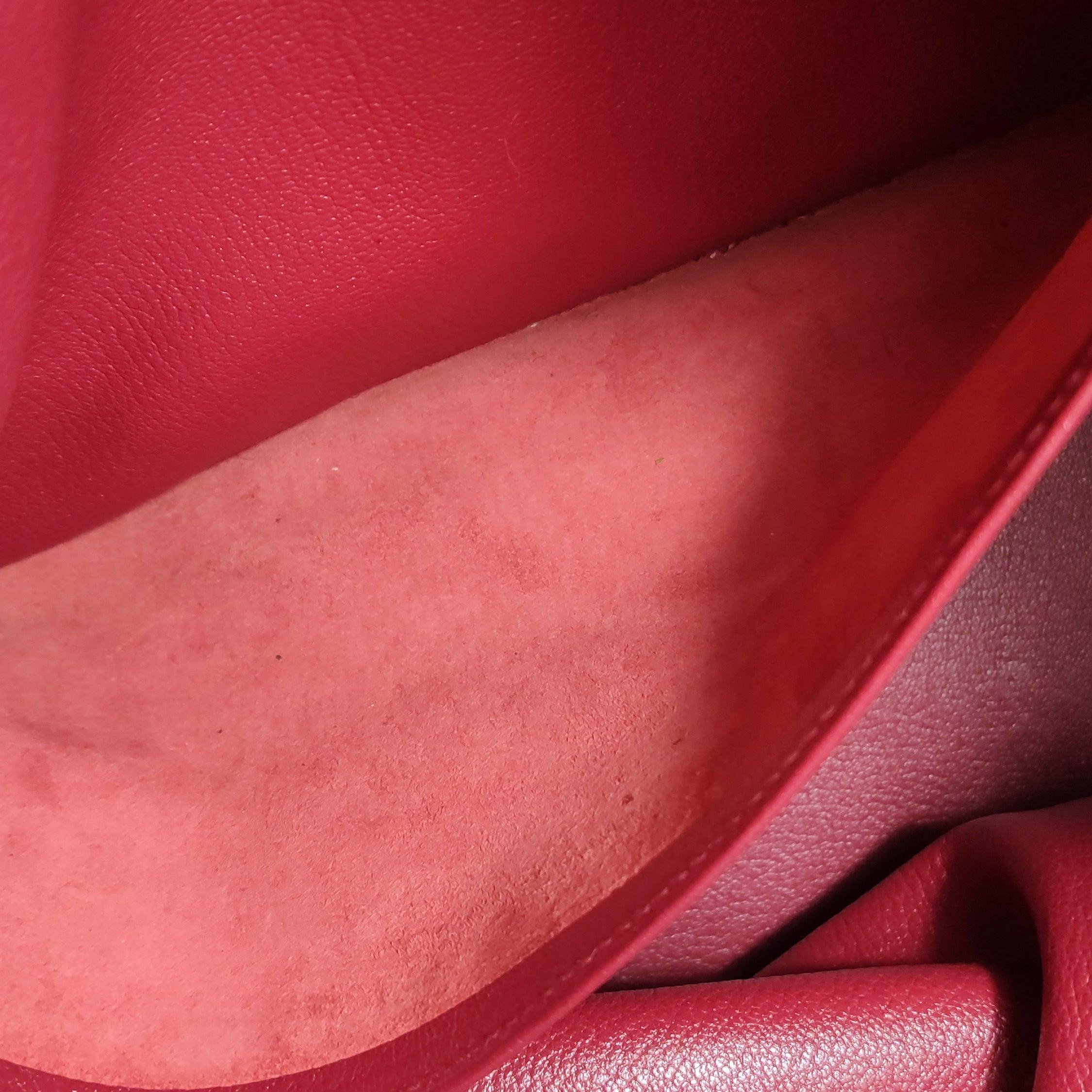 Hermes Birkin 35 Red 54 Rouge Garance Clemence Leather Gold Hardware 2006 For Sale 3