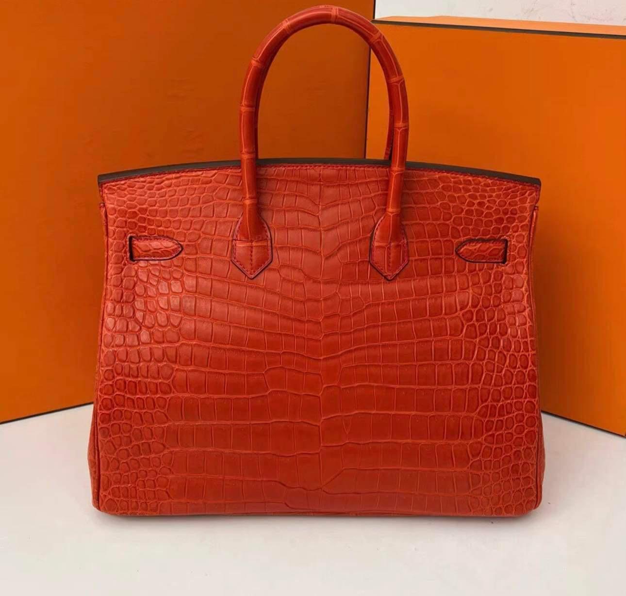 If you’re looking to add wealth to your arm, the Geranium Birkin by Hermès is one of the best ways to do so. This high-end bag with gold hardware is a true gem. It’s rarity makes it one of the most sought-after Hermès Birkin bags in the world. The