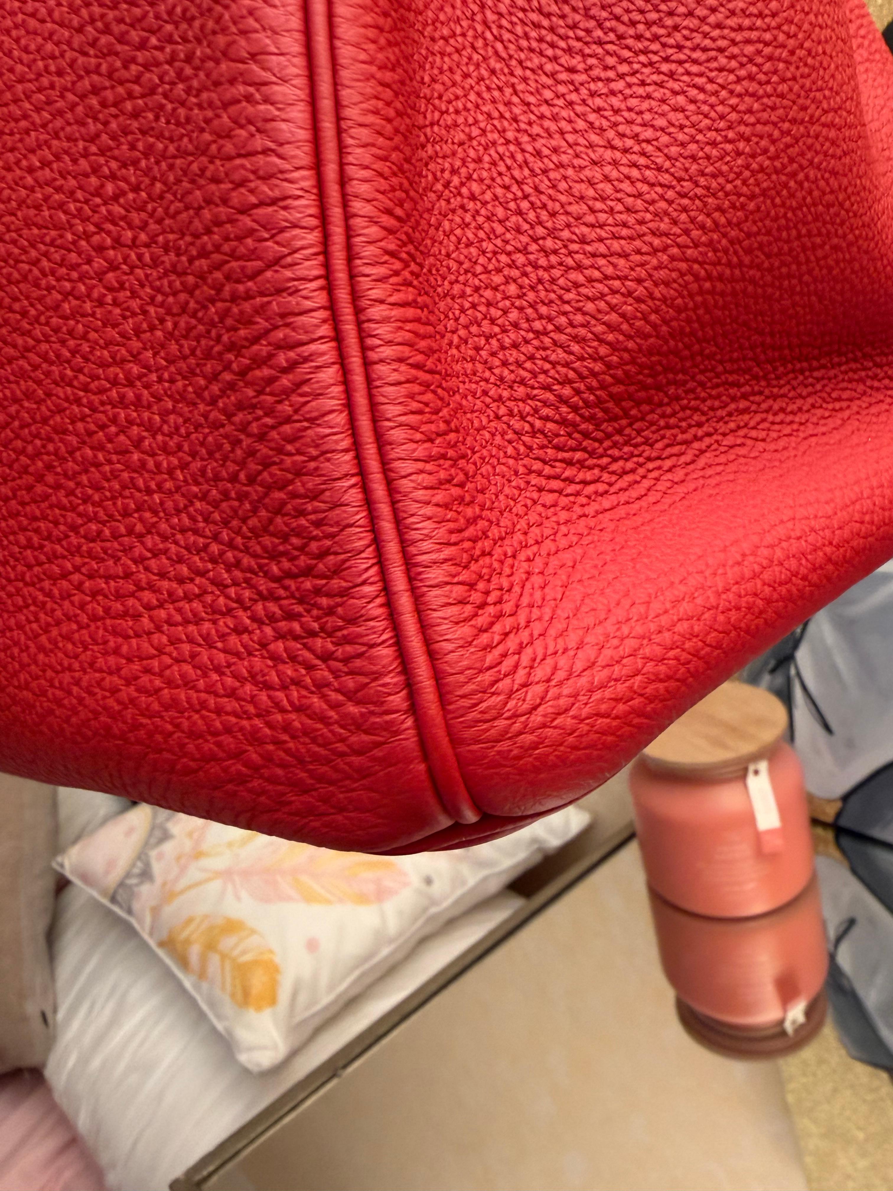 Hermes Birkin 35 Rosso Togo borsa GHW in vendita 1