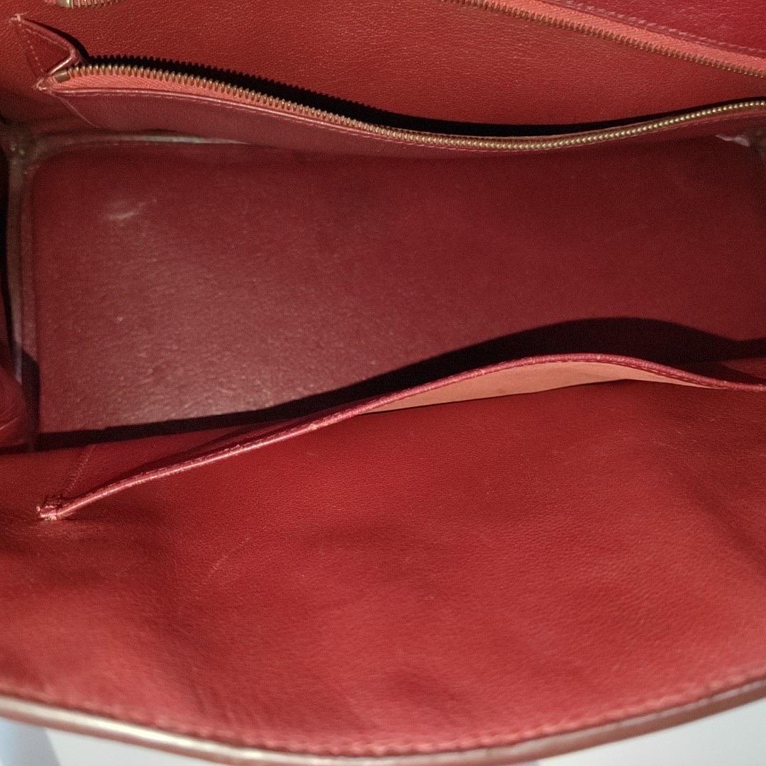 Hermes Birkin 35 Red Togo calfskin leather gold hardware 1995 en venta 8