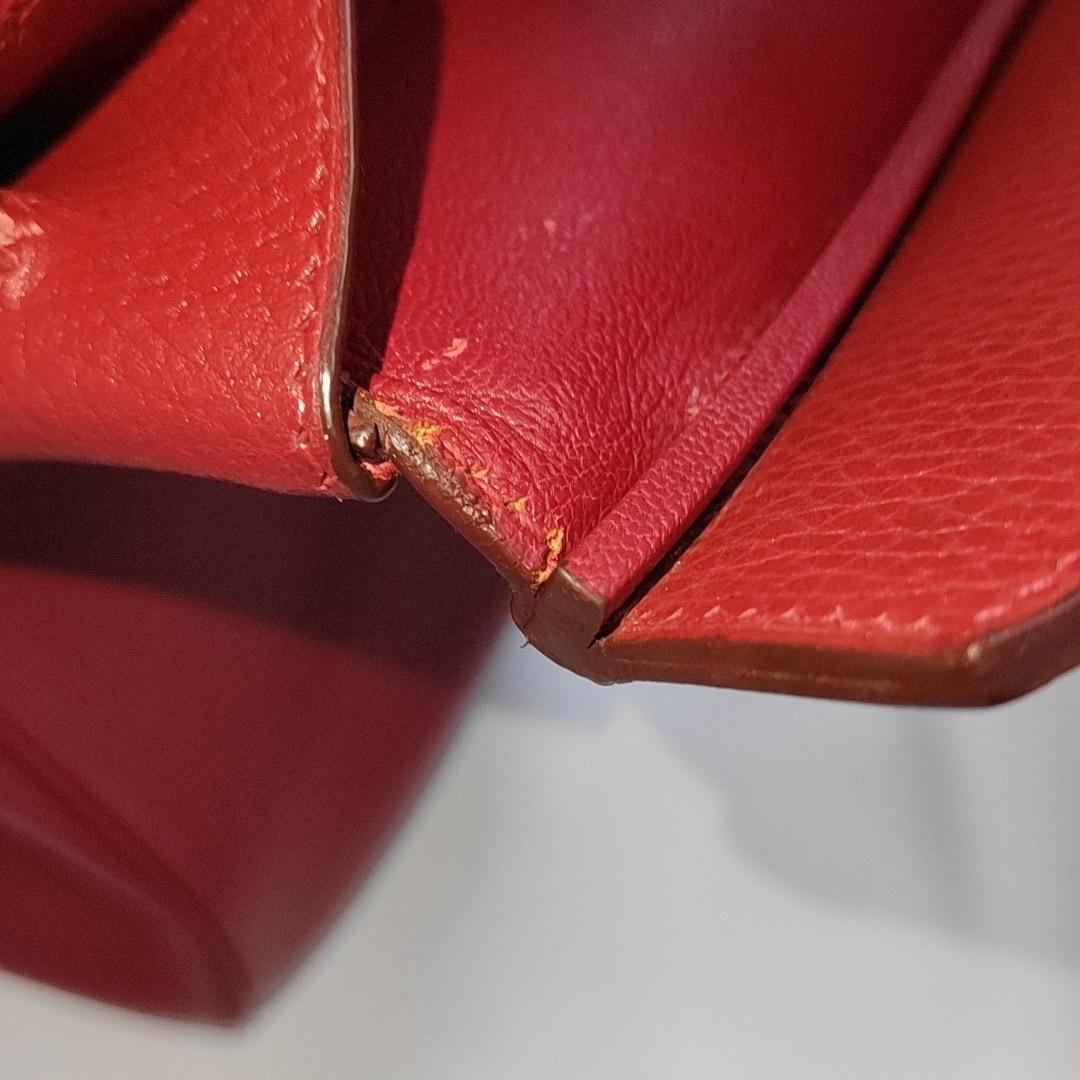 Hermes Birkin 35 Red Togo calfskin leather gold hardware 1995 5