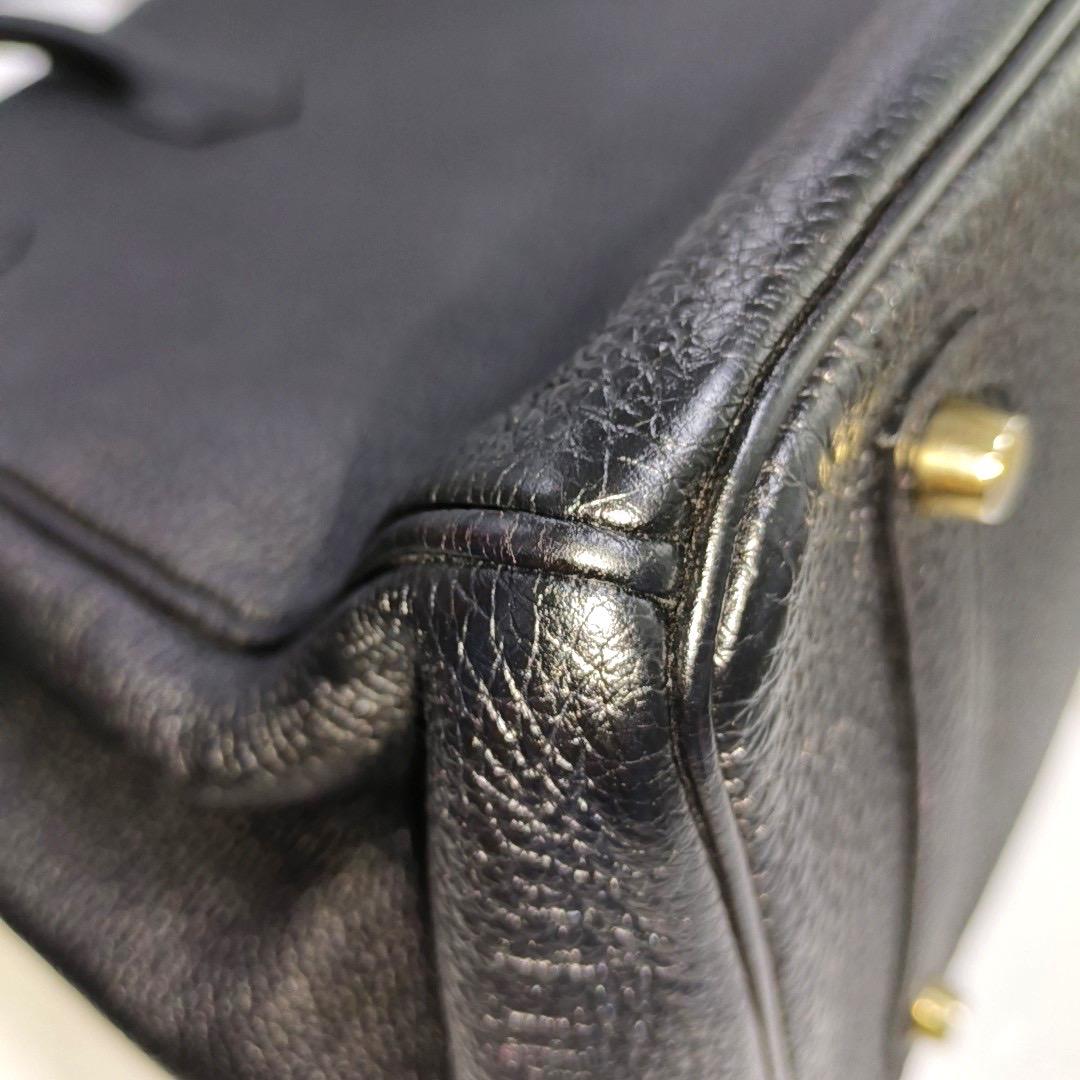 Hermes Birkin 35 Redyed Black Togo Calfskin Leather Gold-tone Hardware 2010 6