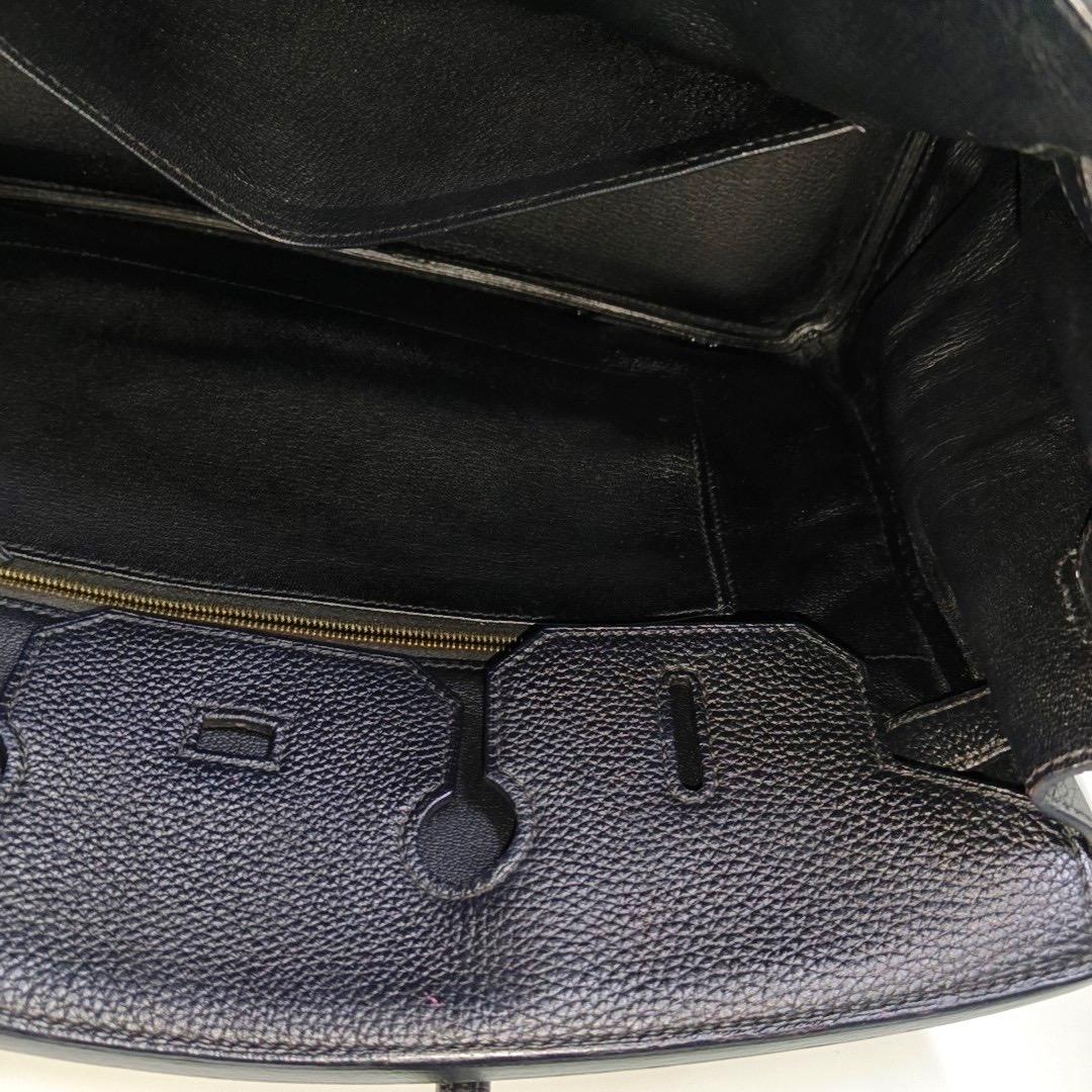 Hermes Birkin 35 Redyed Black Togo Calfskin Leather Gold-tone Hardware 2010 2