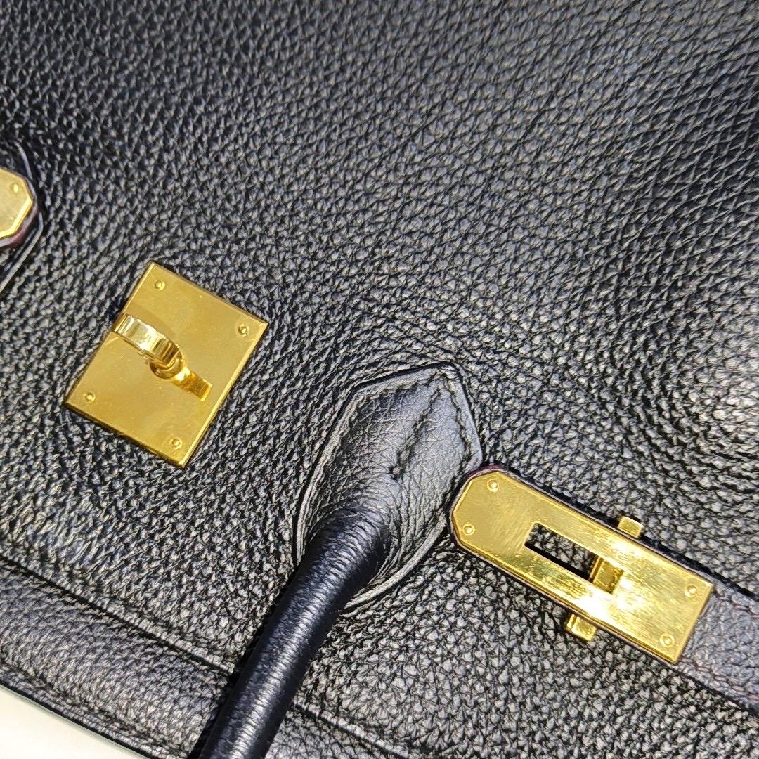 Hermes Birkin 35 Redyed Black Togo Calfskin Leather Gold-tone Hardware 2010 5