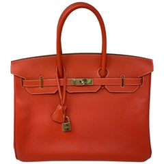 Hermes Birkin 35 Rose Jaipur/ Gold Candy Bag