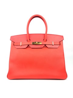 Hermes Birkin 35 Rose Jaipur Pink Epsom Gold Hardware