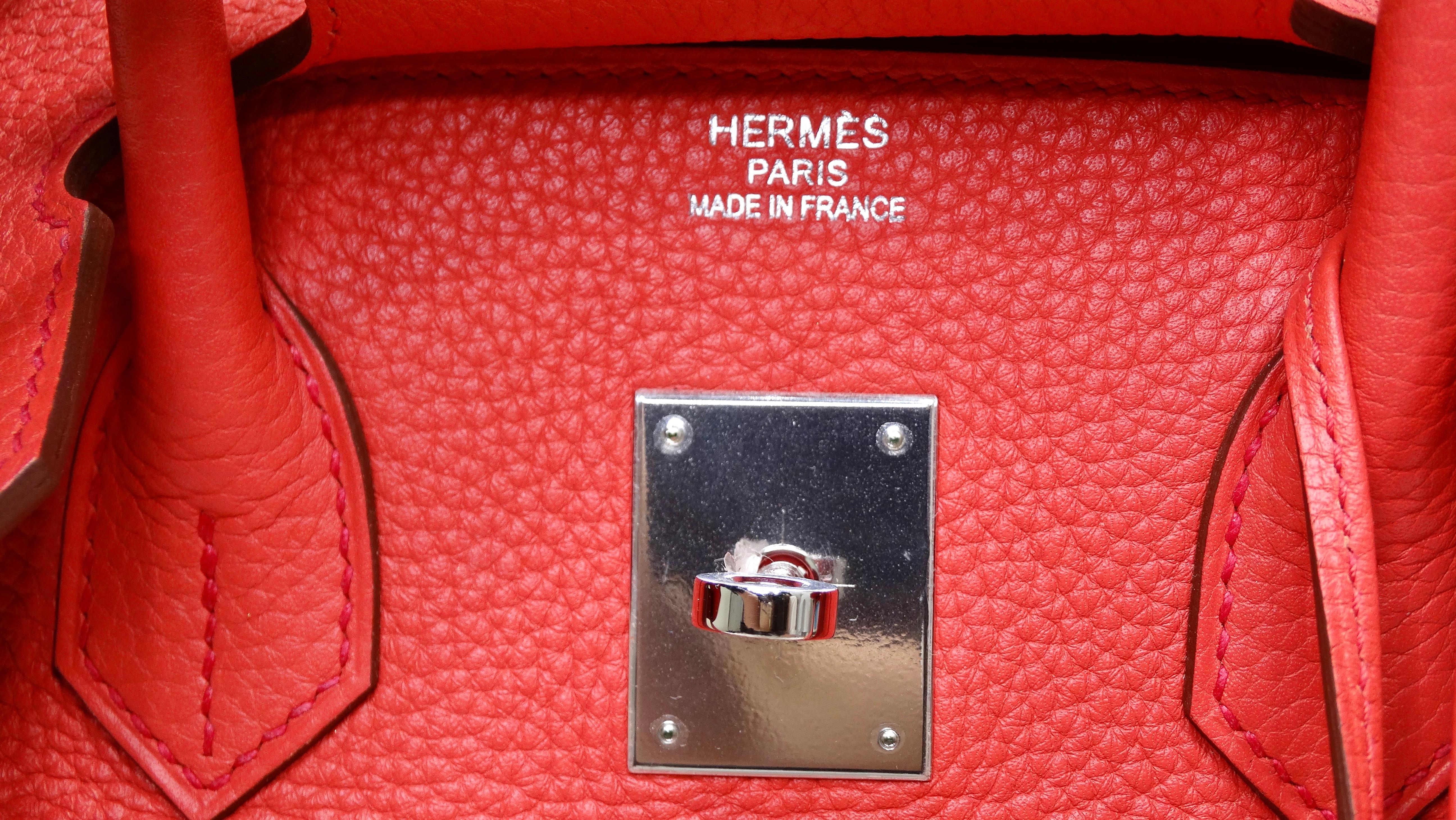 Hermès Birkin 35 Rose Jaipur Togo Palladium Hardware 7