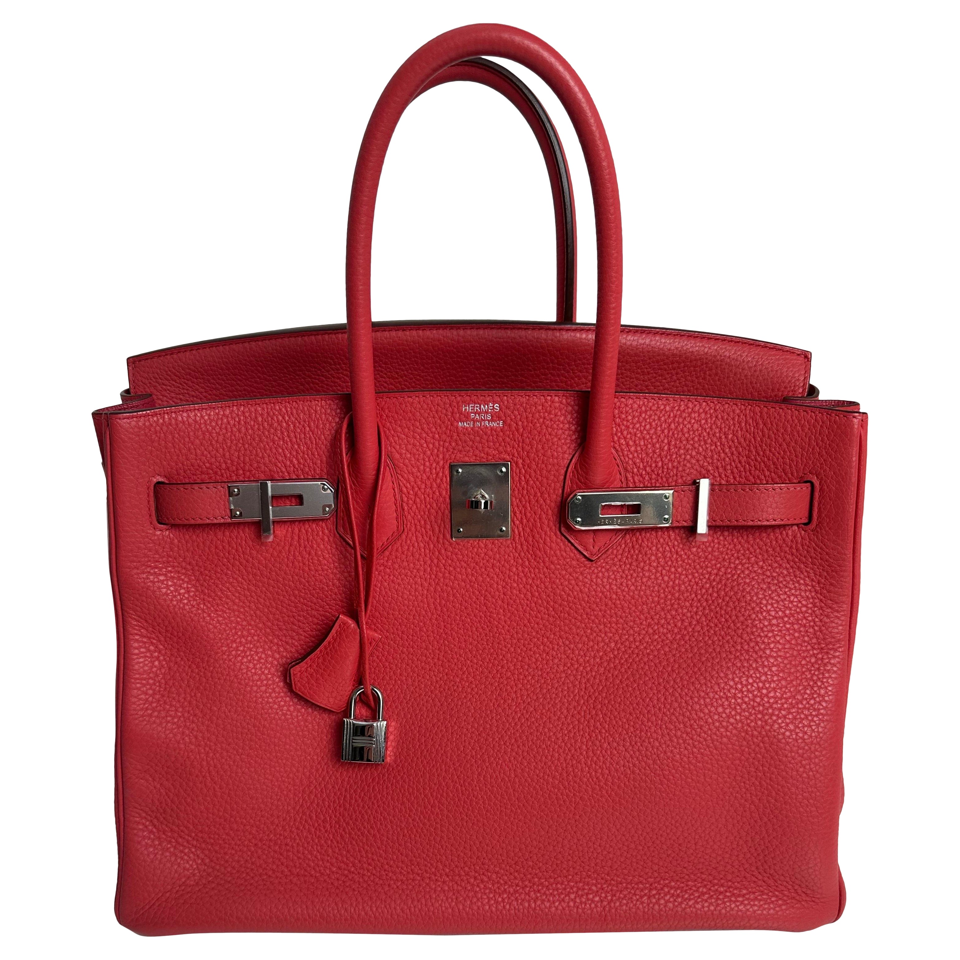 Hermes Birkin 35 Rose Jaipur Togo Palladium Hardware