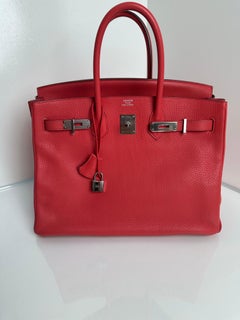 Hermes Birkin 35 Rose Jaipur Togo Palladium Hardware