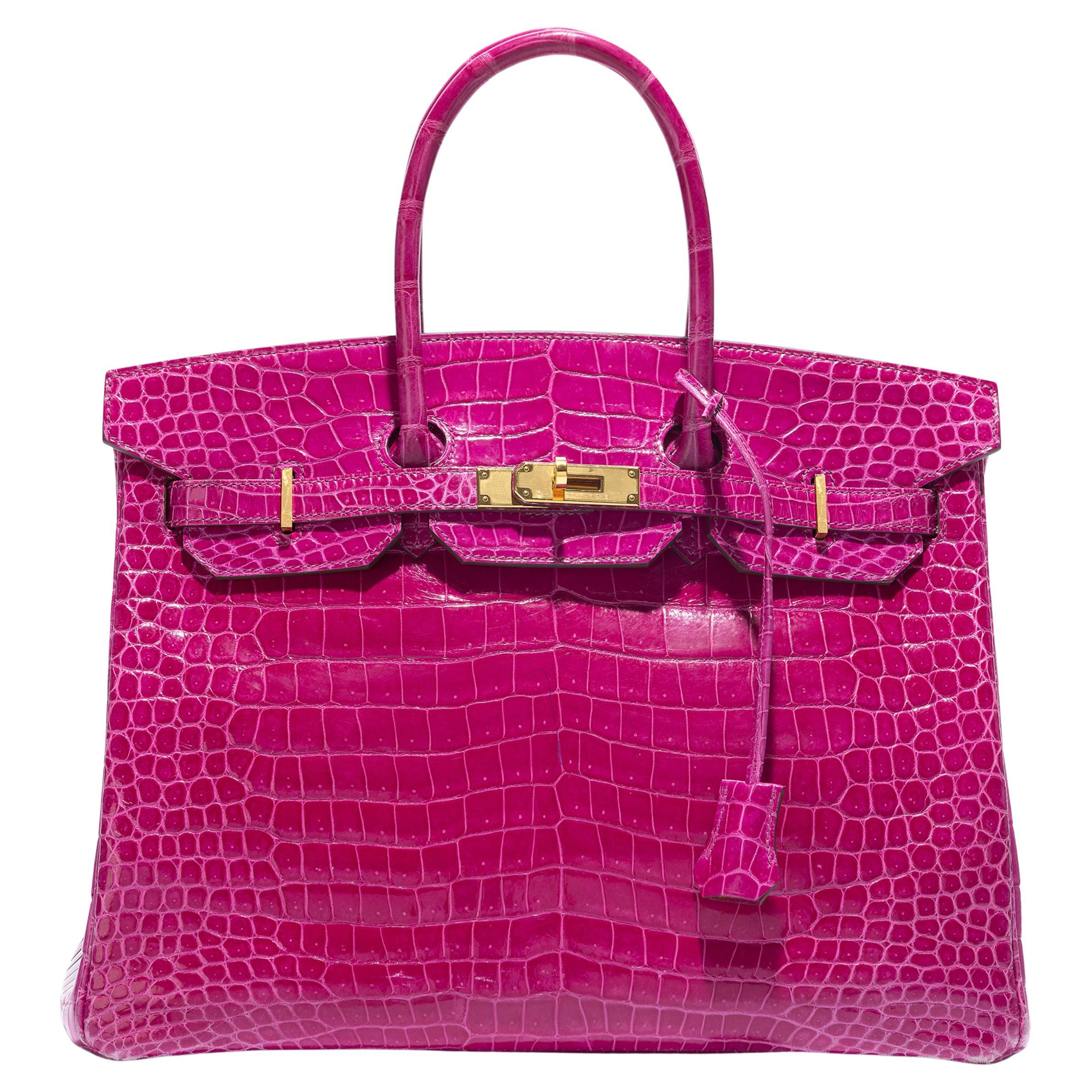 Hermès Birkin 35 Rose Sheherazade GHW