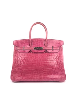 Hermes Birkin 35 Rose Tyrien Pink Crocodile
