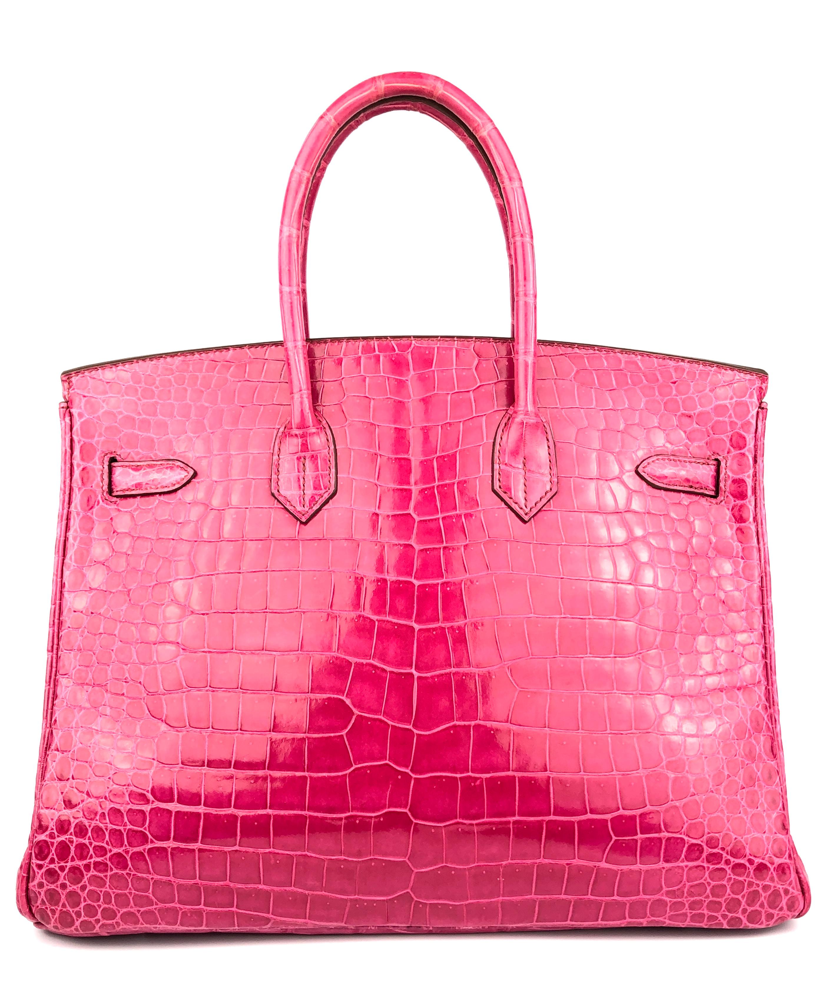 pink crocodile birkin