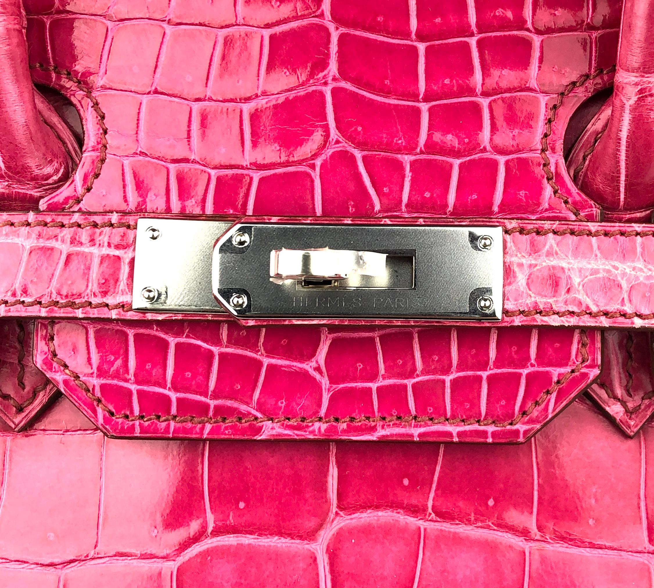 hermes birkin pink crocodile