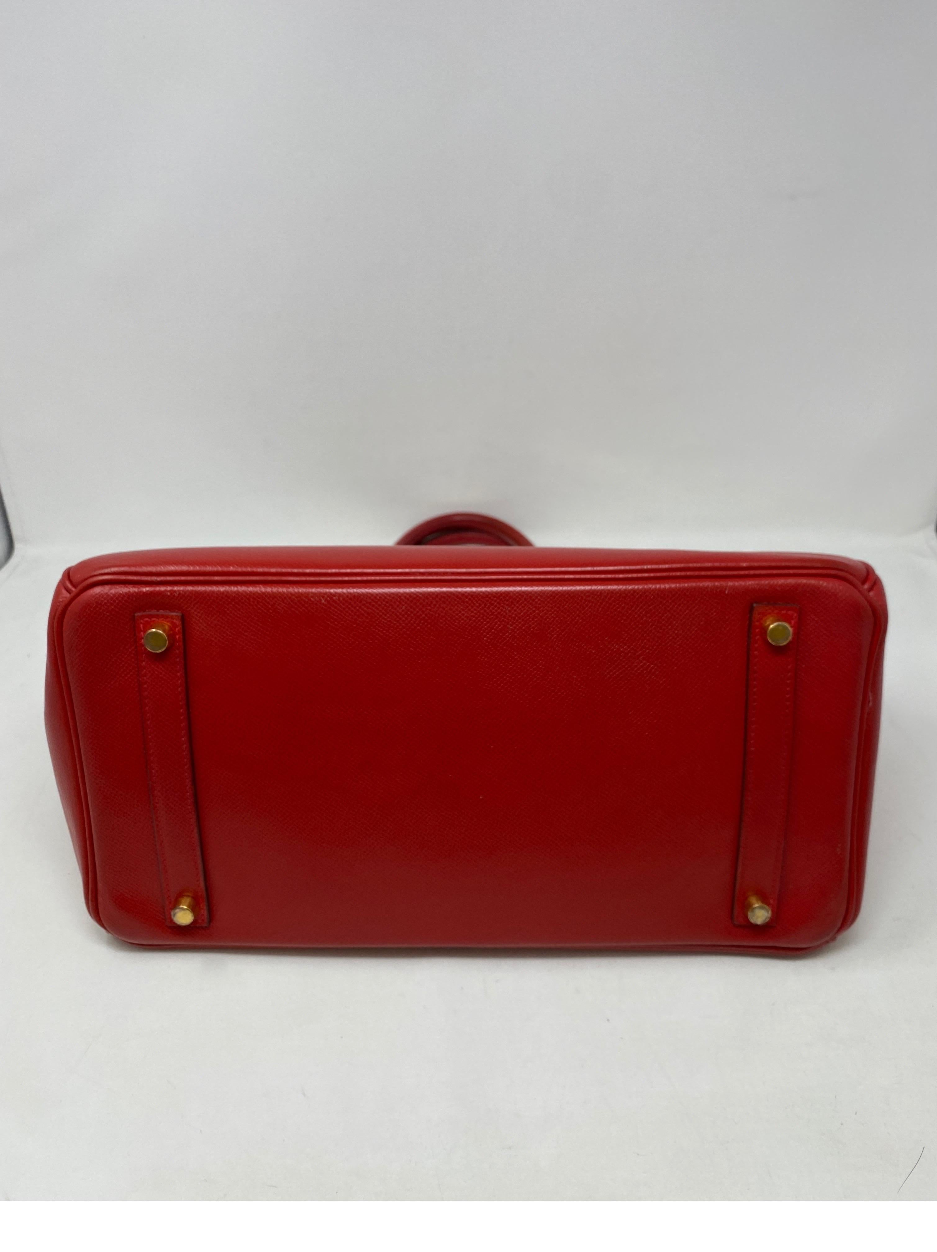 Hermes Birkin 35 Rouge Casaque Bag  1