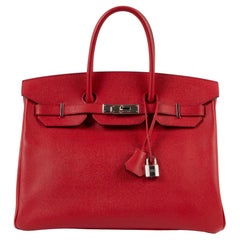 Hermès Birkin 35 Rouge Casaque Epsom PHW