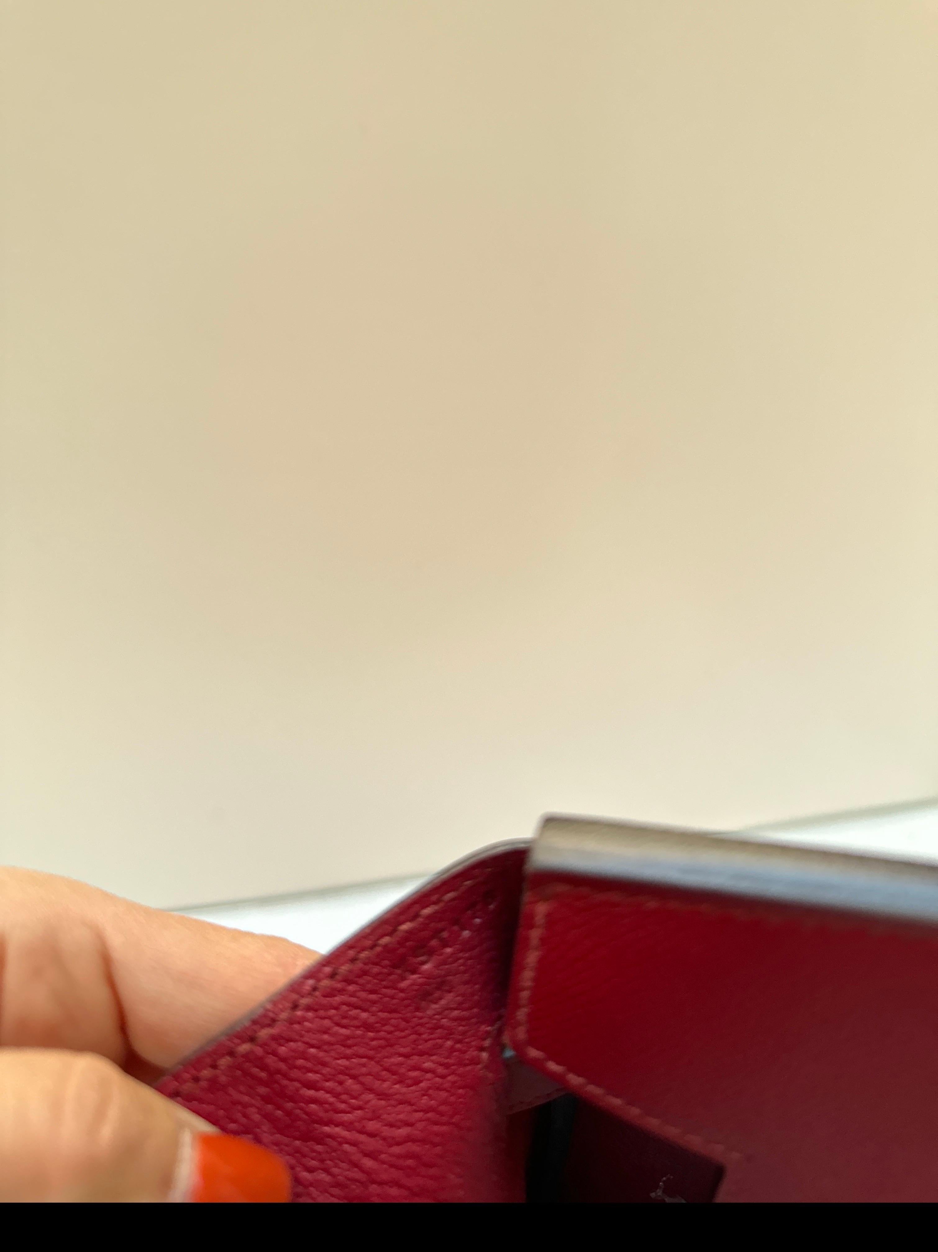 Hermes Birkin 35 Rouge Grenat en vente 16