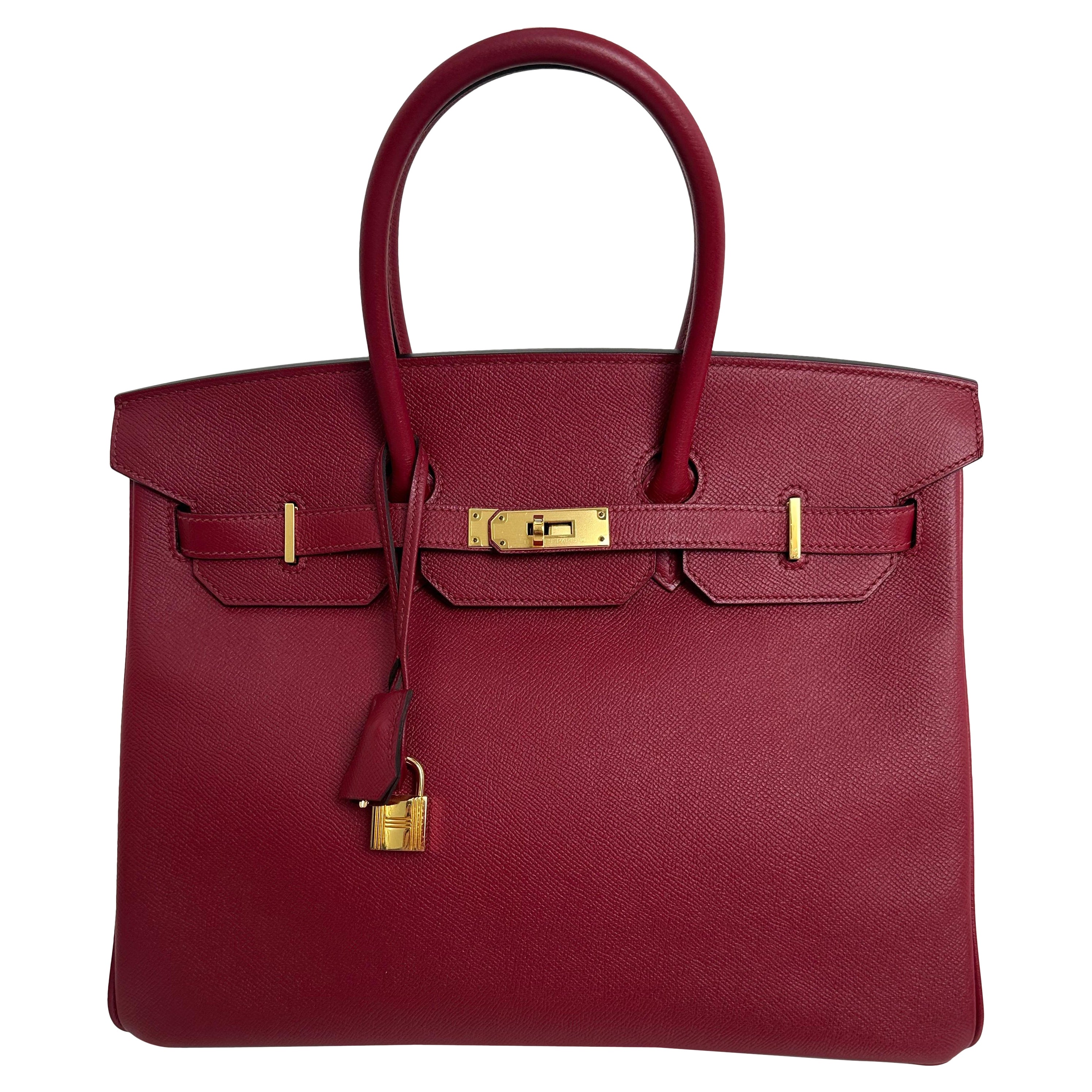 Hermes Birkin 35 Rouge Grenat en vente