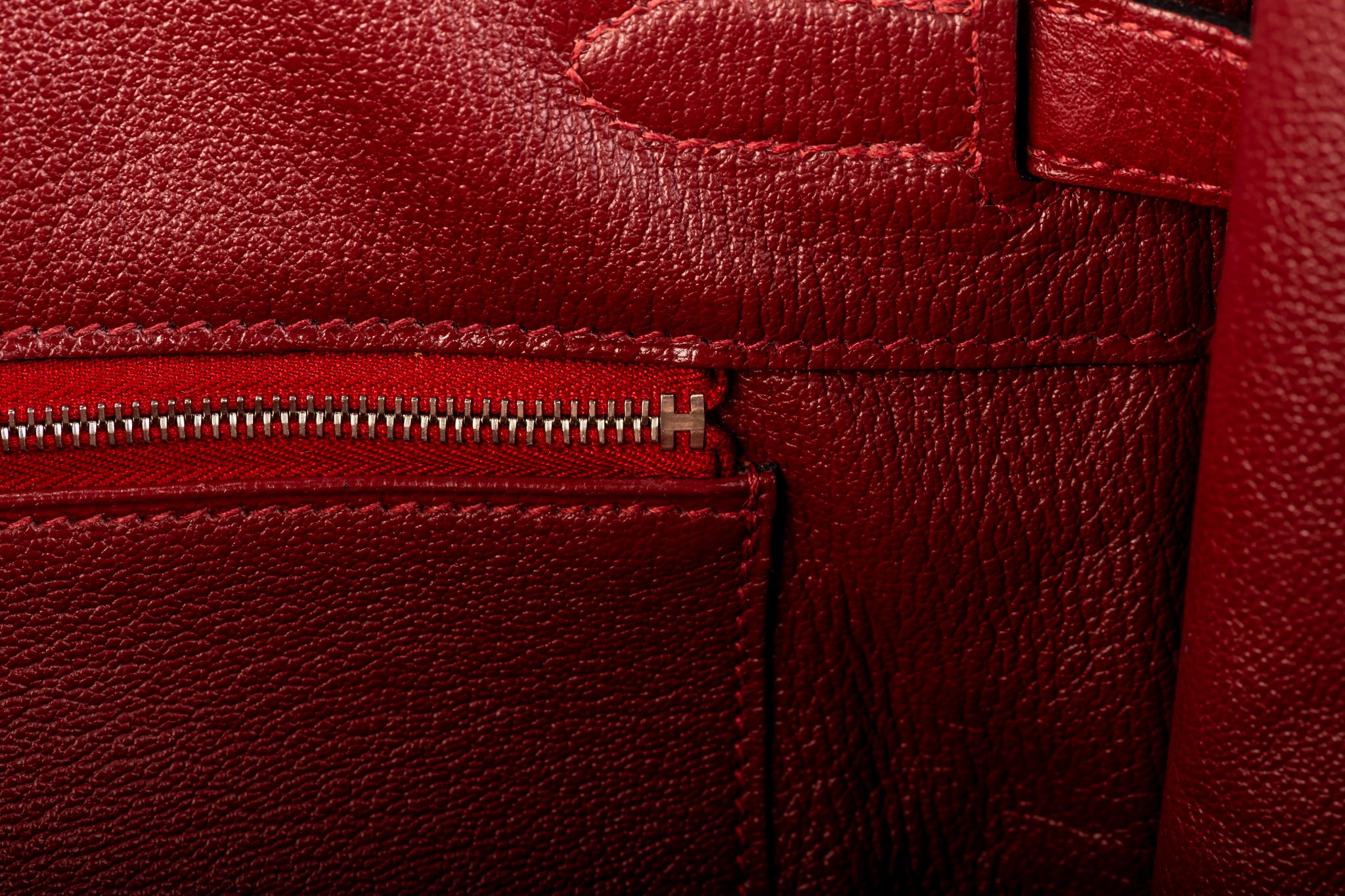 Hermes Birkin 35 Rouge H Clemence 7
