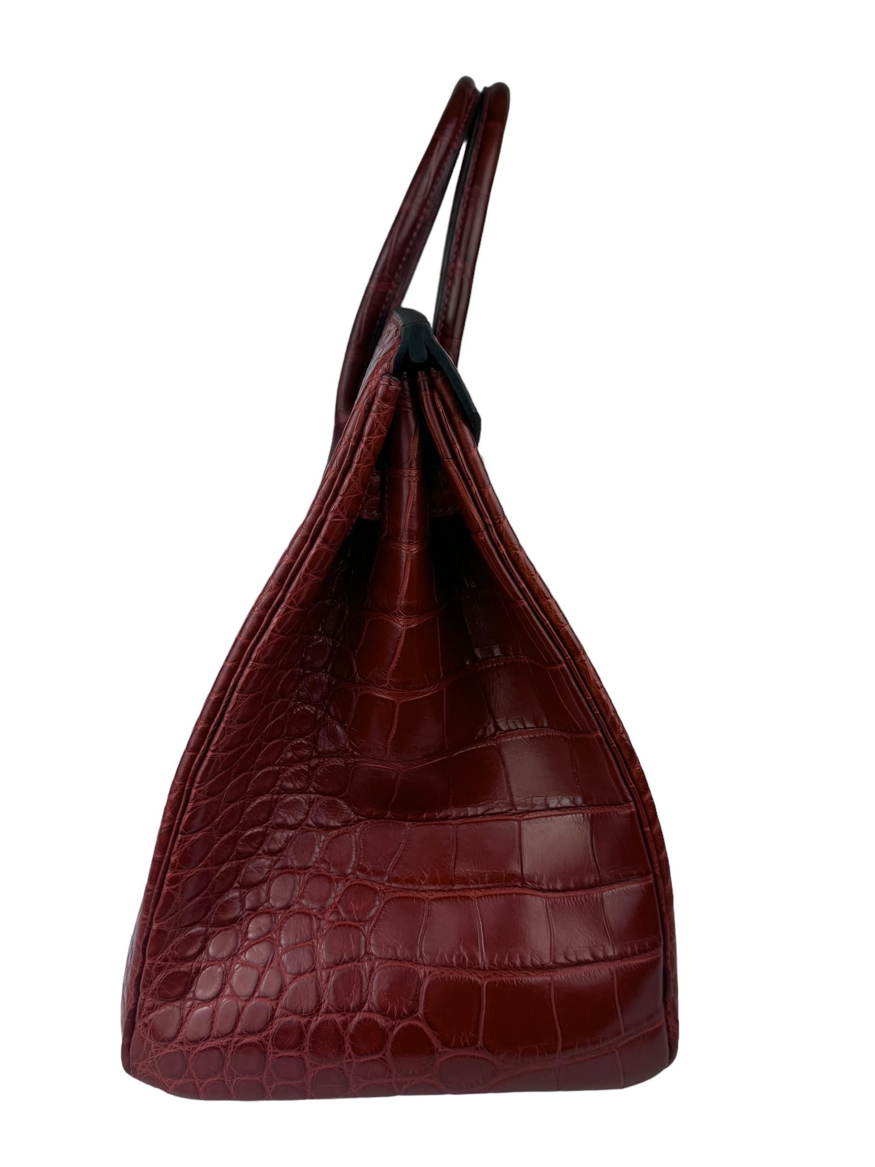 Hermes Birkin 35 Rouge H Red Matte Alligator Gold Hardware 1
