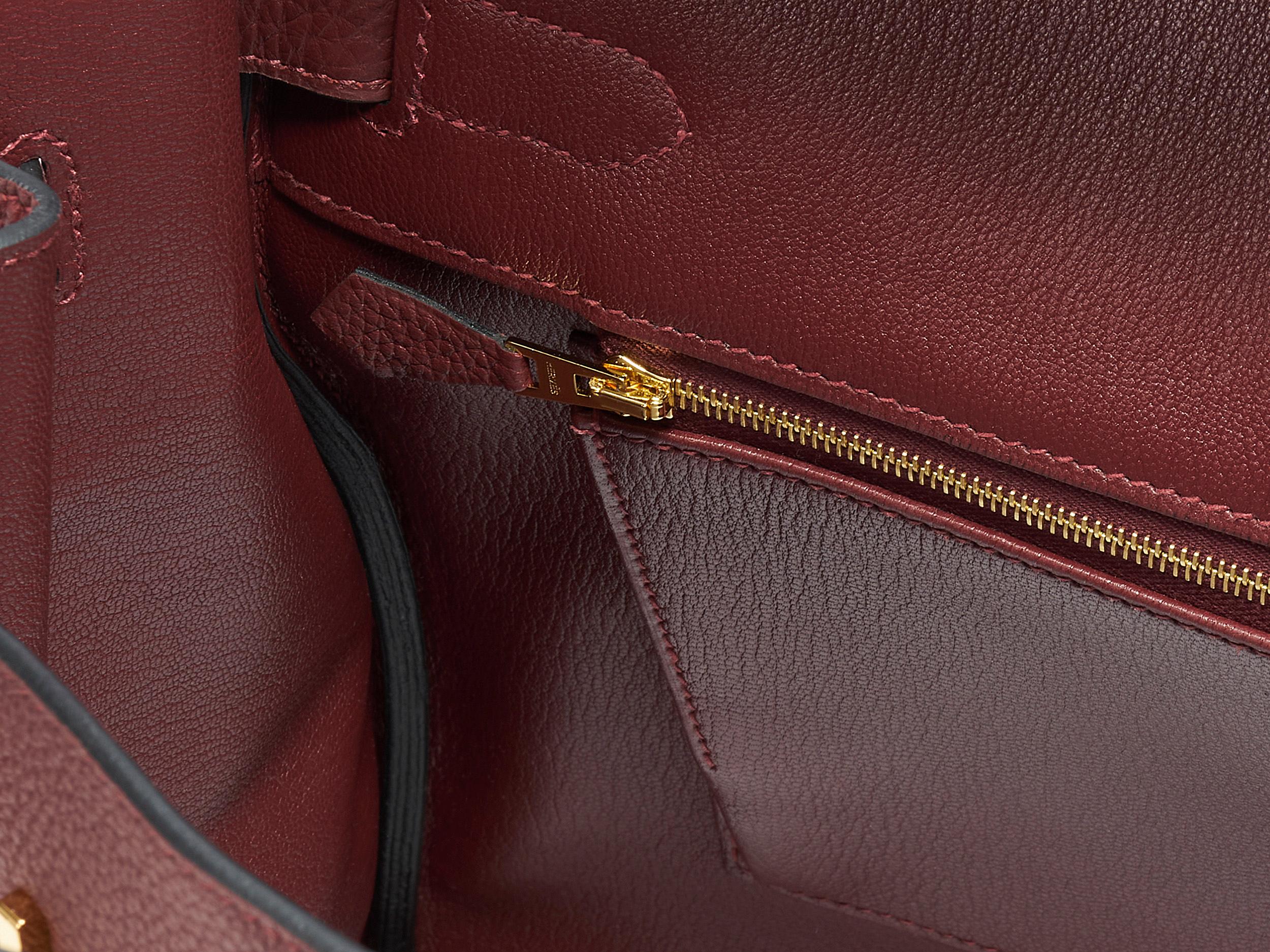 Hermès Birkin 35 Rouge H Togo Gold Hardware For Sale 2