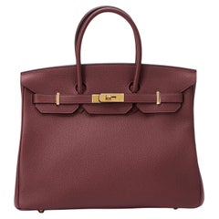 Hermès Birkin 35 Rouge H Togo Gold Hardware