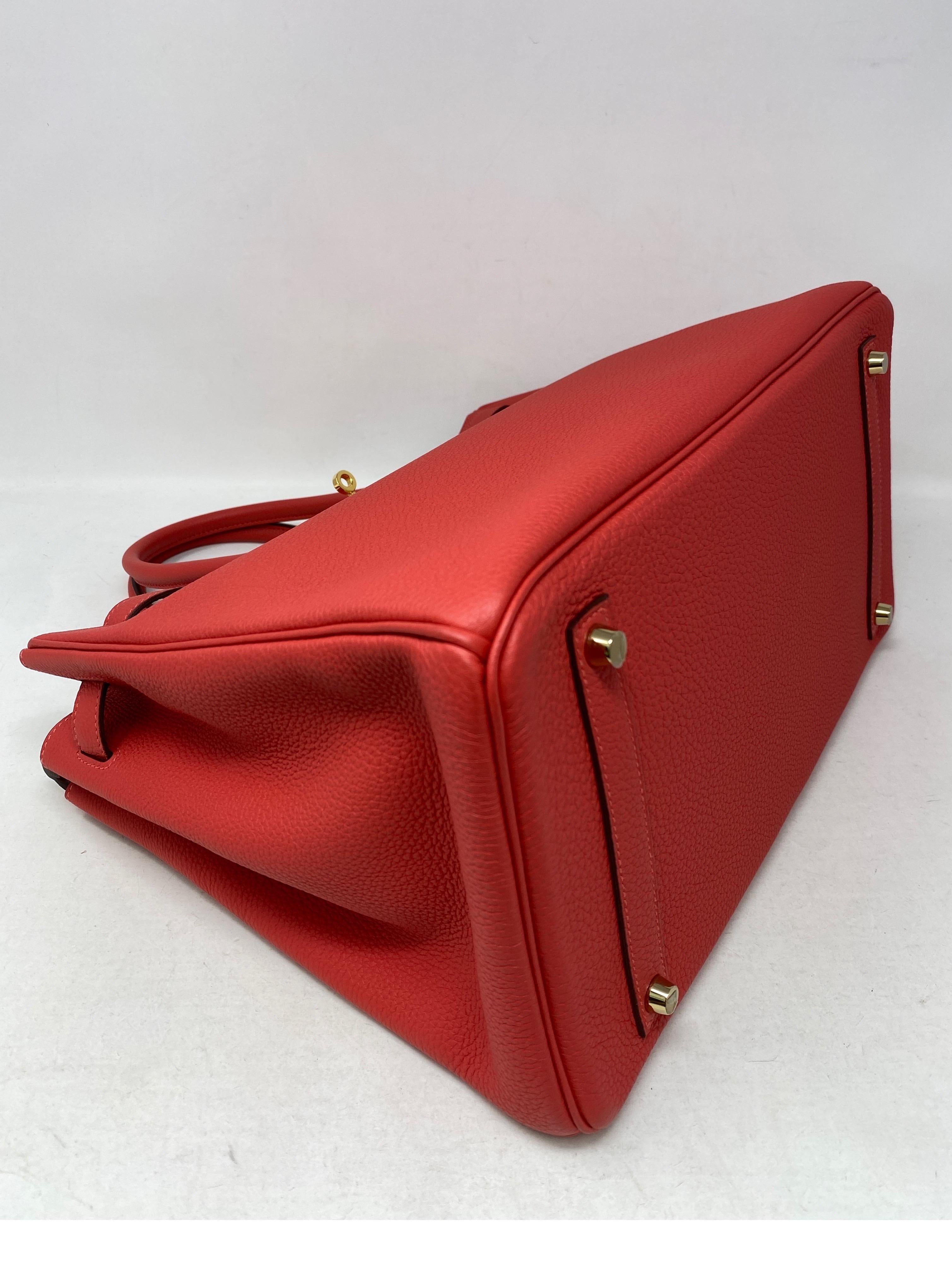 Hermes Birkin 35 Rouge Pivoine Bag 2