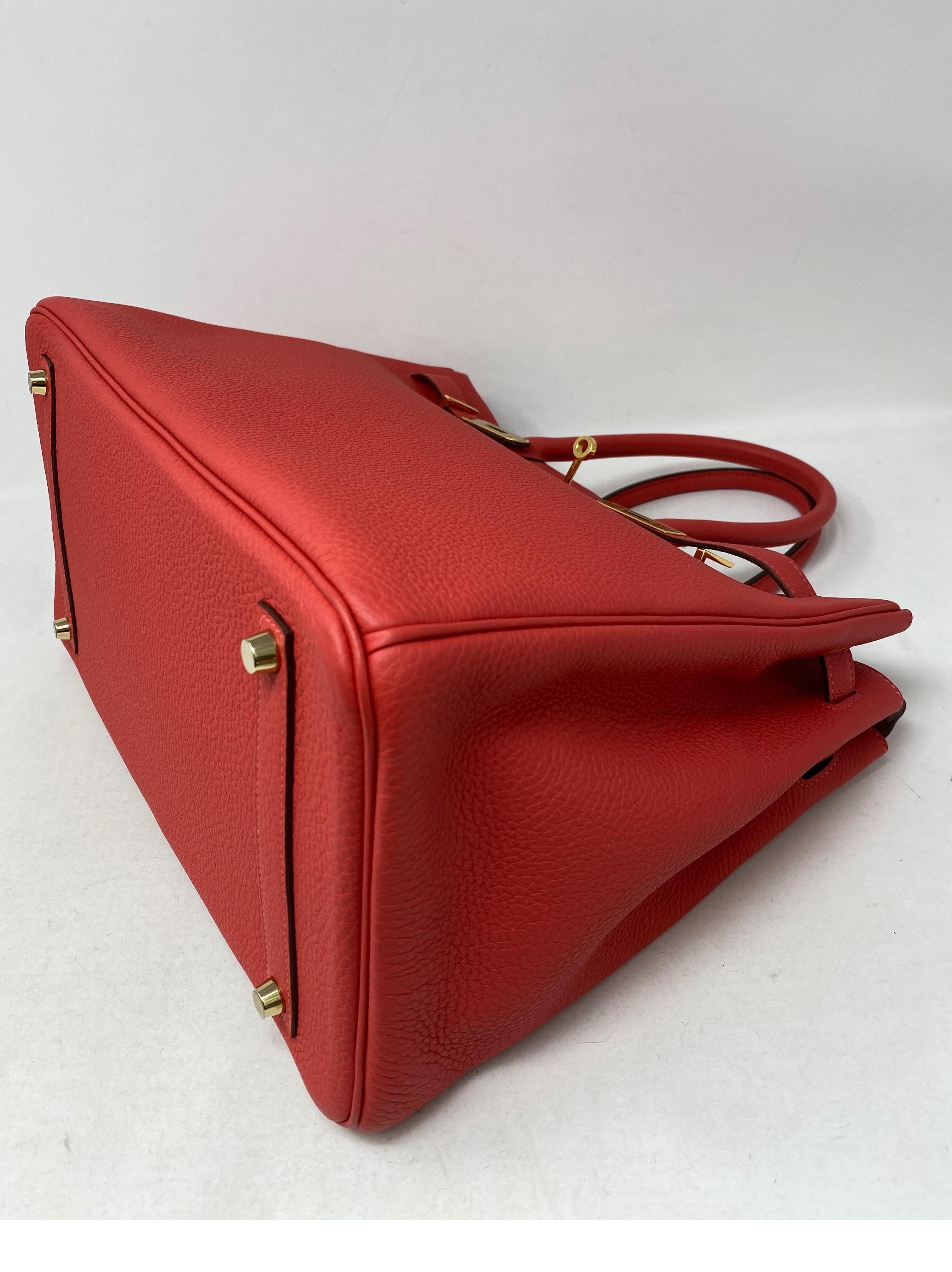 Hermes Birkin 35 Rouge Pivoine Bag 3