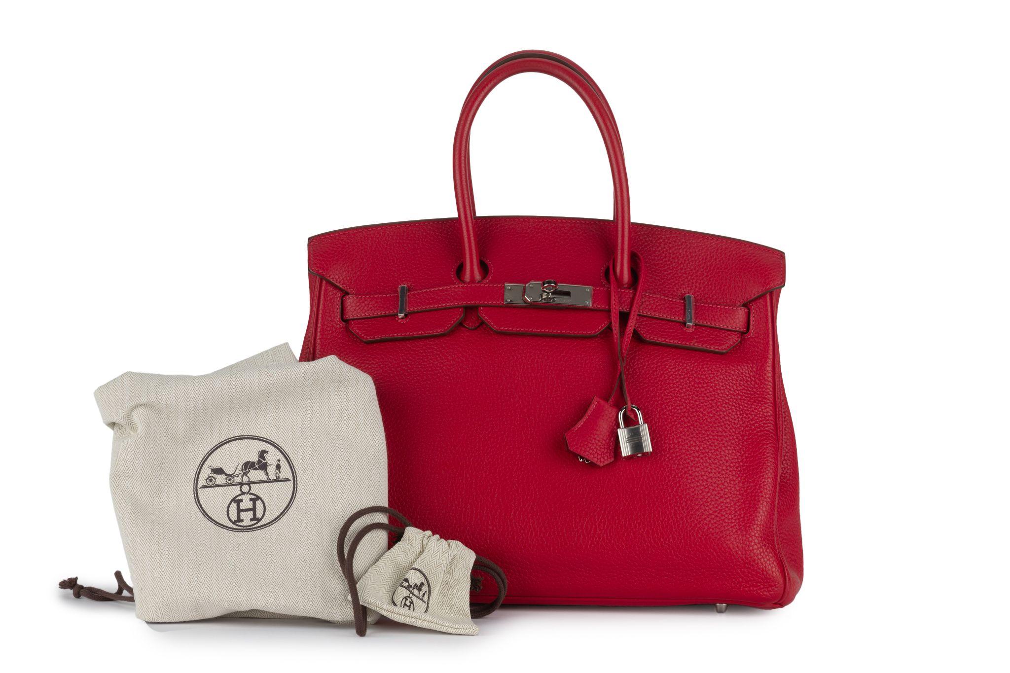 Hermès Birkin 35 Rouge Vif Clemence 7