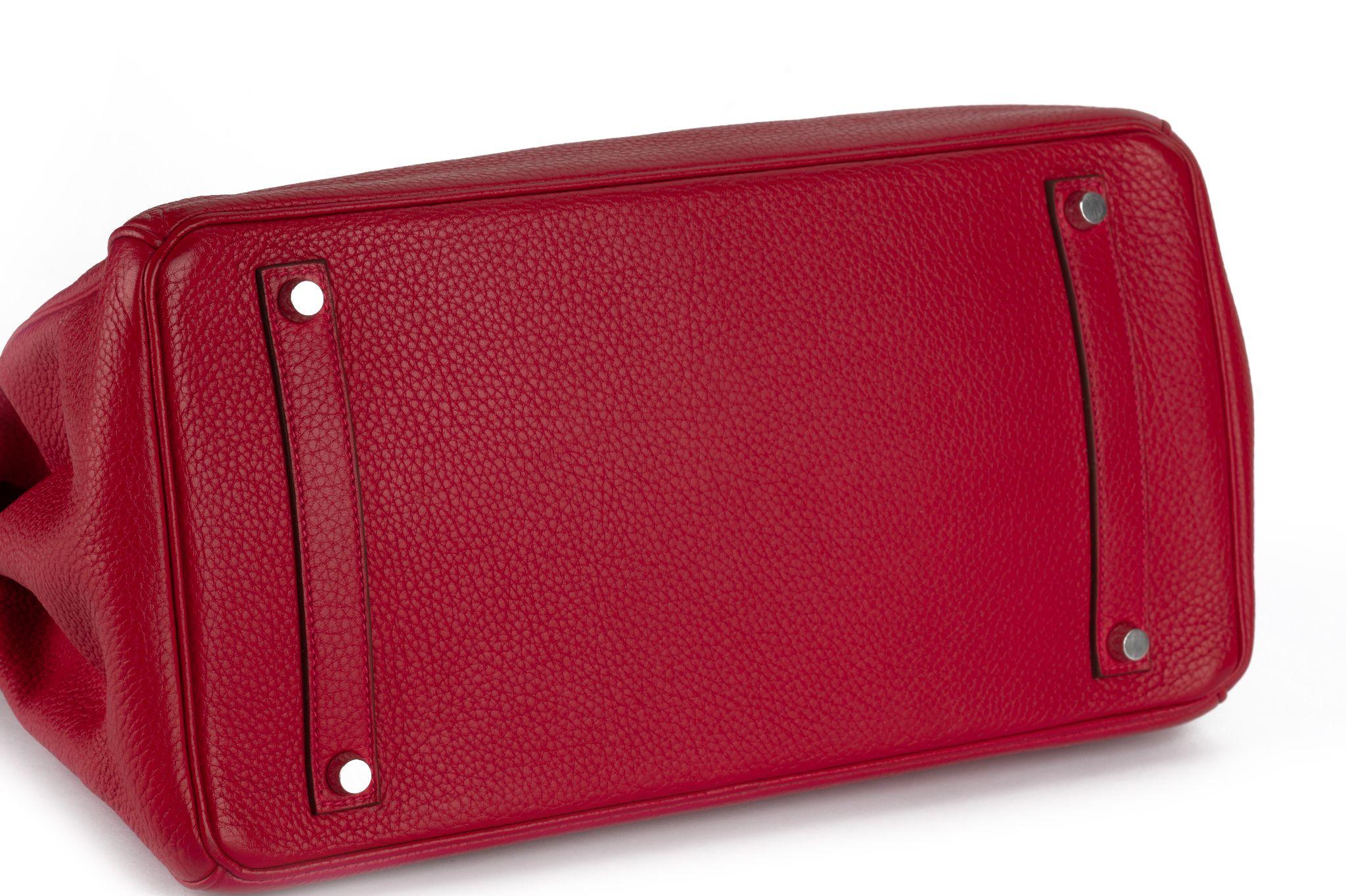 Women's Hermès Birkin 35 Rouge Vif Clemence