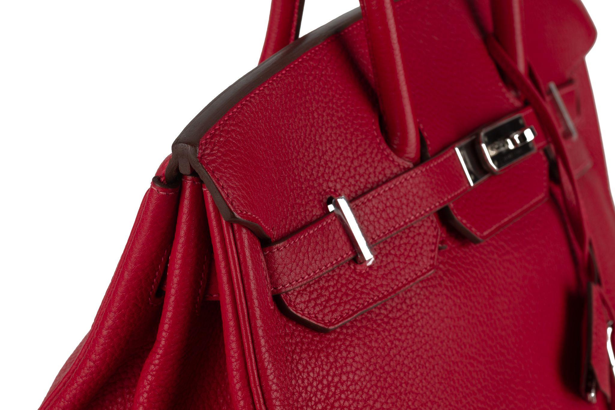 Hermès Birkin 35 Rouge Vif Clemence 2
