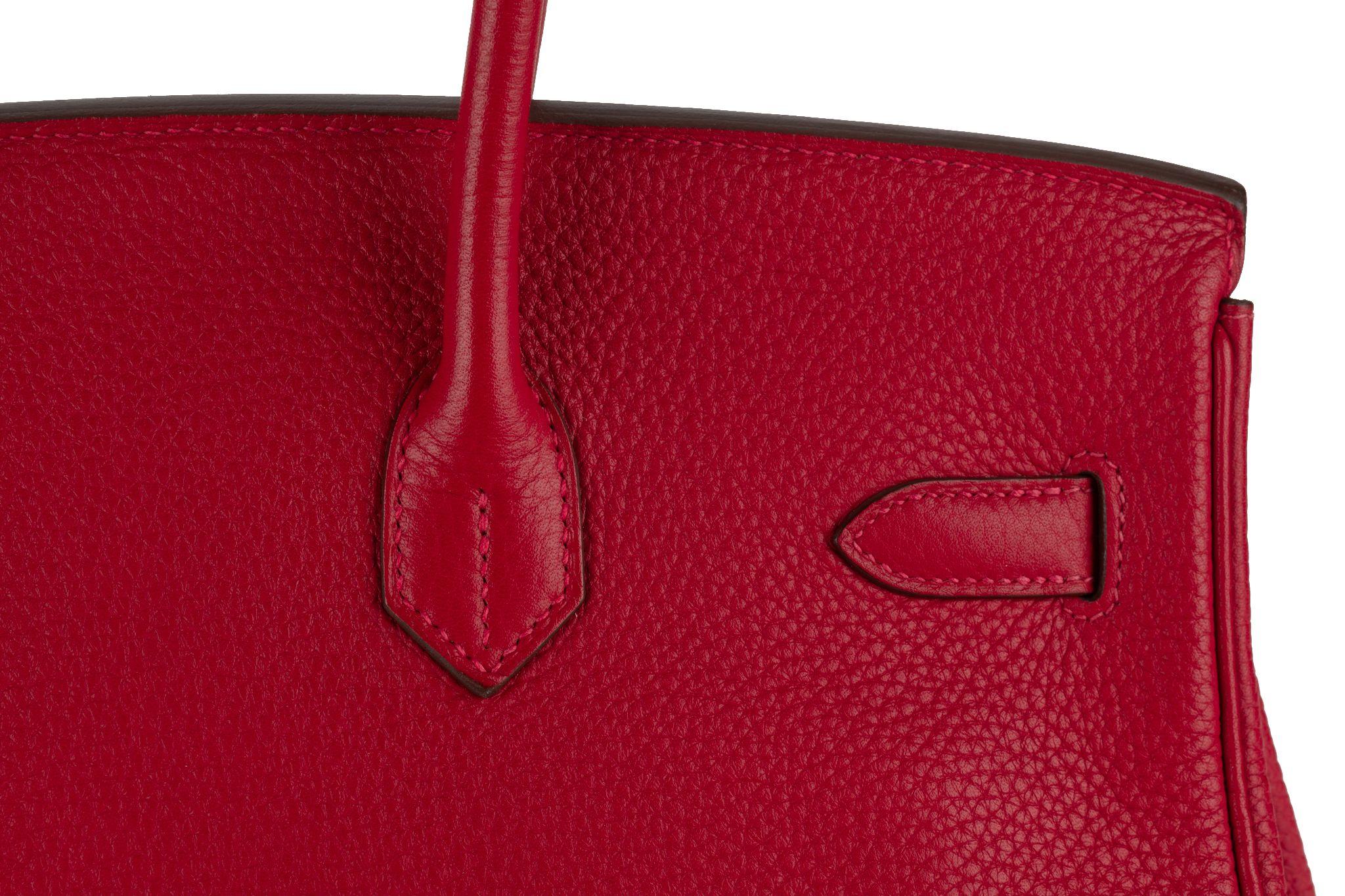 Hermès Birkin 35 Rouge Vif Clemence 3