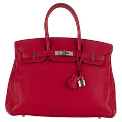 Hermès Birkin 35 Rouge Vif Clemence