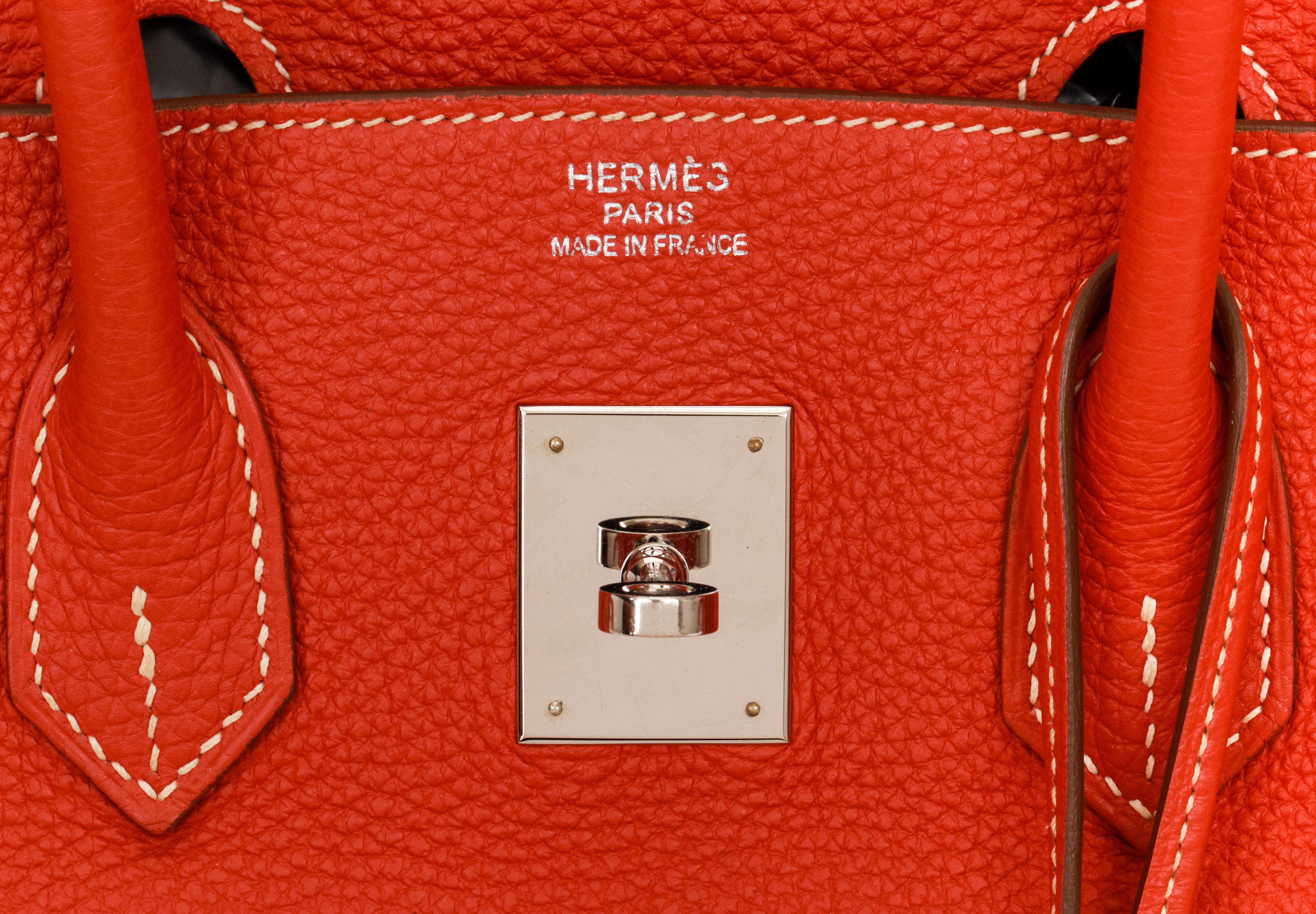 Hermes Birkin 35 Sanguigne Clemence PH Bag 3