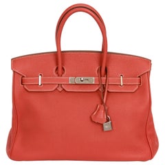 Hermes Birkin 35 Sanguigne Clemence PH Bag