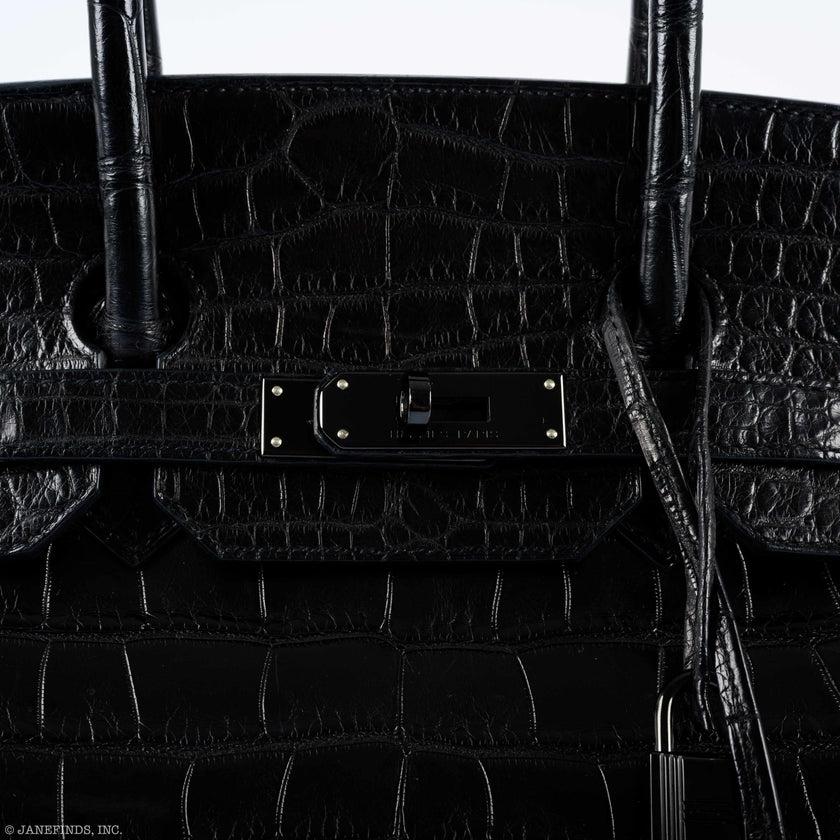 Hermès Birkin 35 So Black Matte Alligator PVD Hardware - 2011, O Square

The So Black collection signifies the close of Jean-Paul Gaultier's tenure as Hermès' creative director and has since evolved into one of the most coveted and collectible