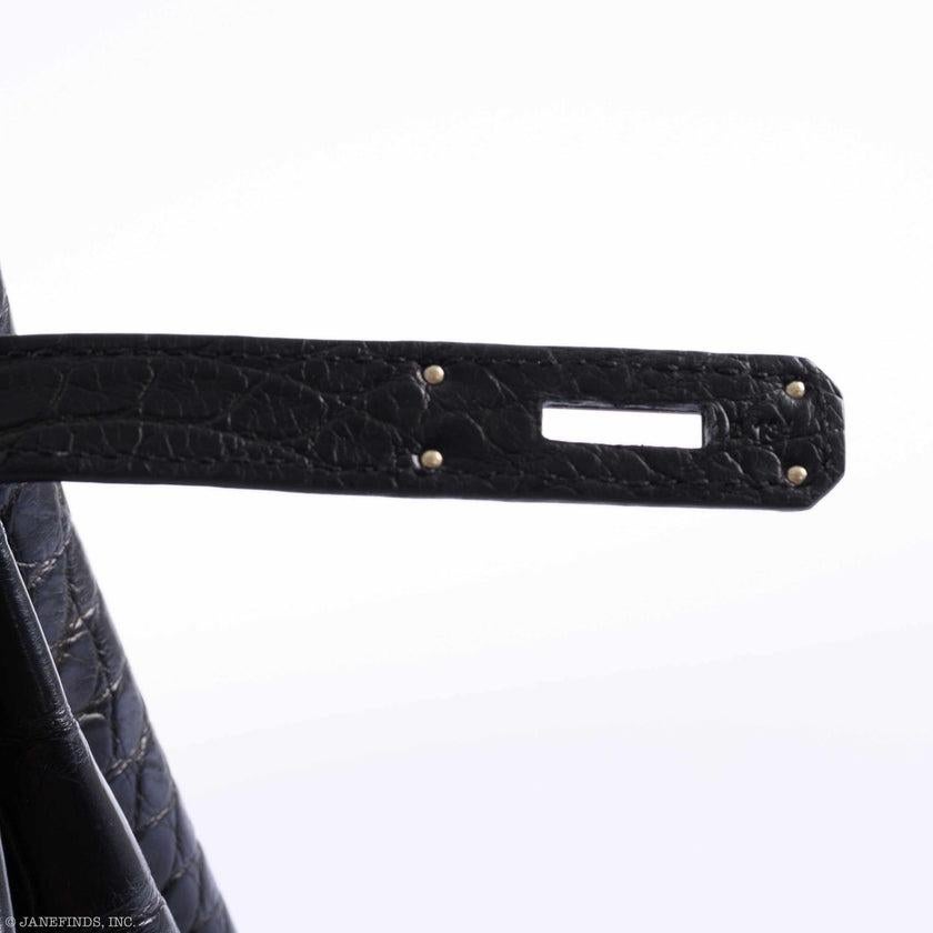 Hermès Birkin 35 SO BLACK Matte Alligator PVD Hardware For Sale 2