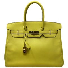 Hermès Birkin 35 Souffre Epsom GHW