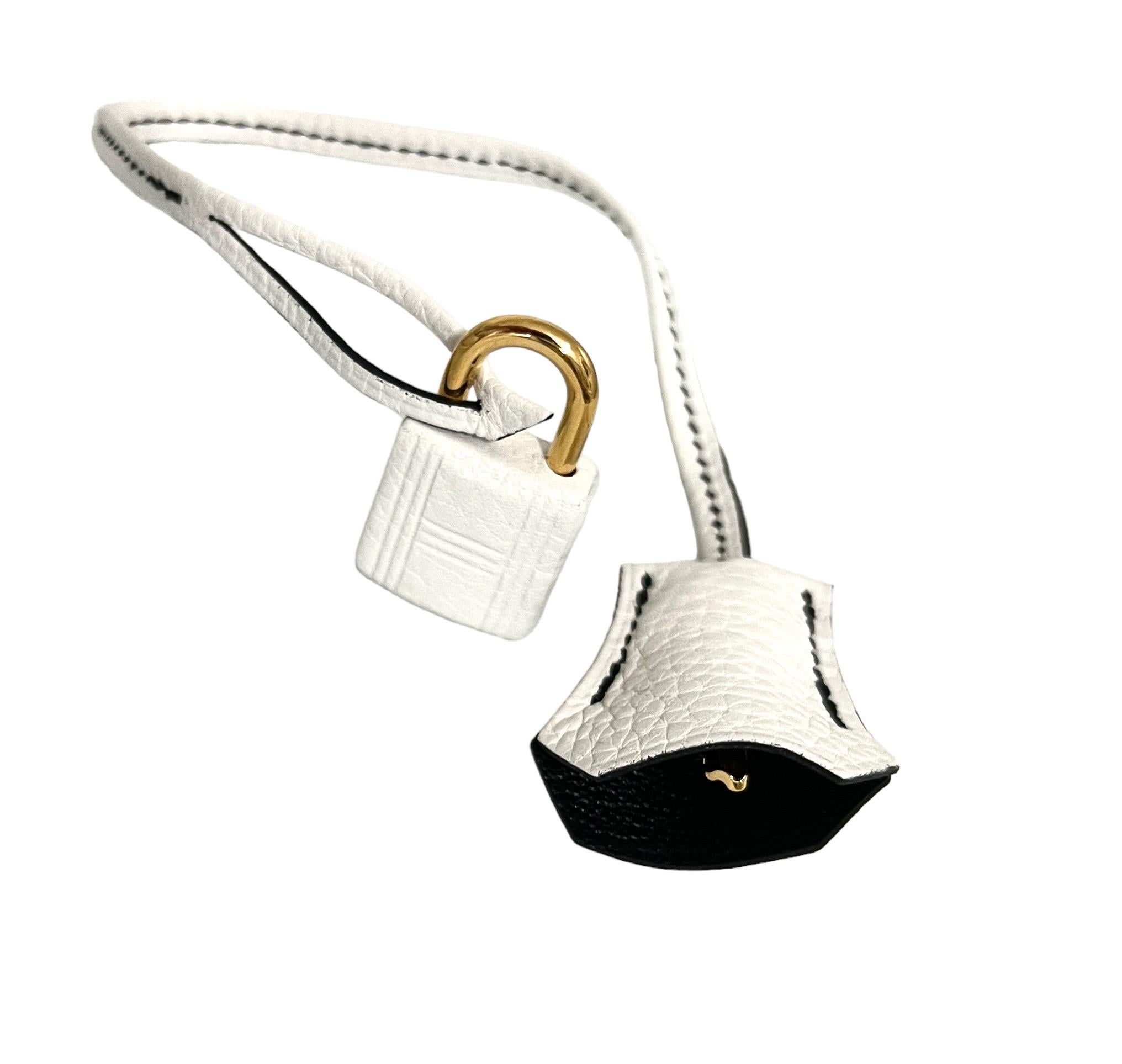 Beige Hermes Birkin 35 Special Order PANDA White Black Noir Togo Leather Gold Hardware