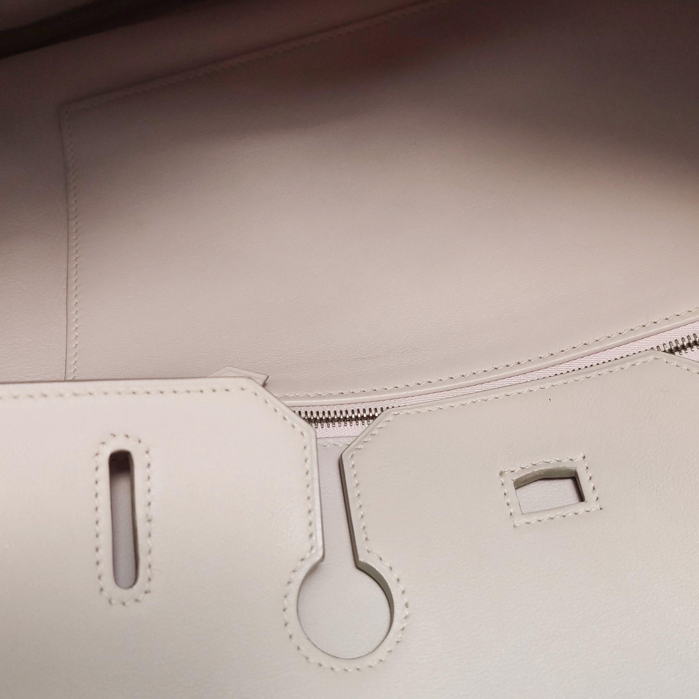 Hermès Birkin 35 Swift Leather P1 Rose Eglantine Palladium Hardware 2008 For Sale 6