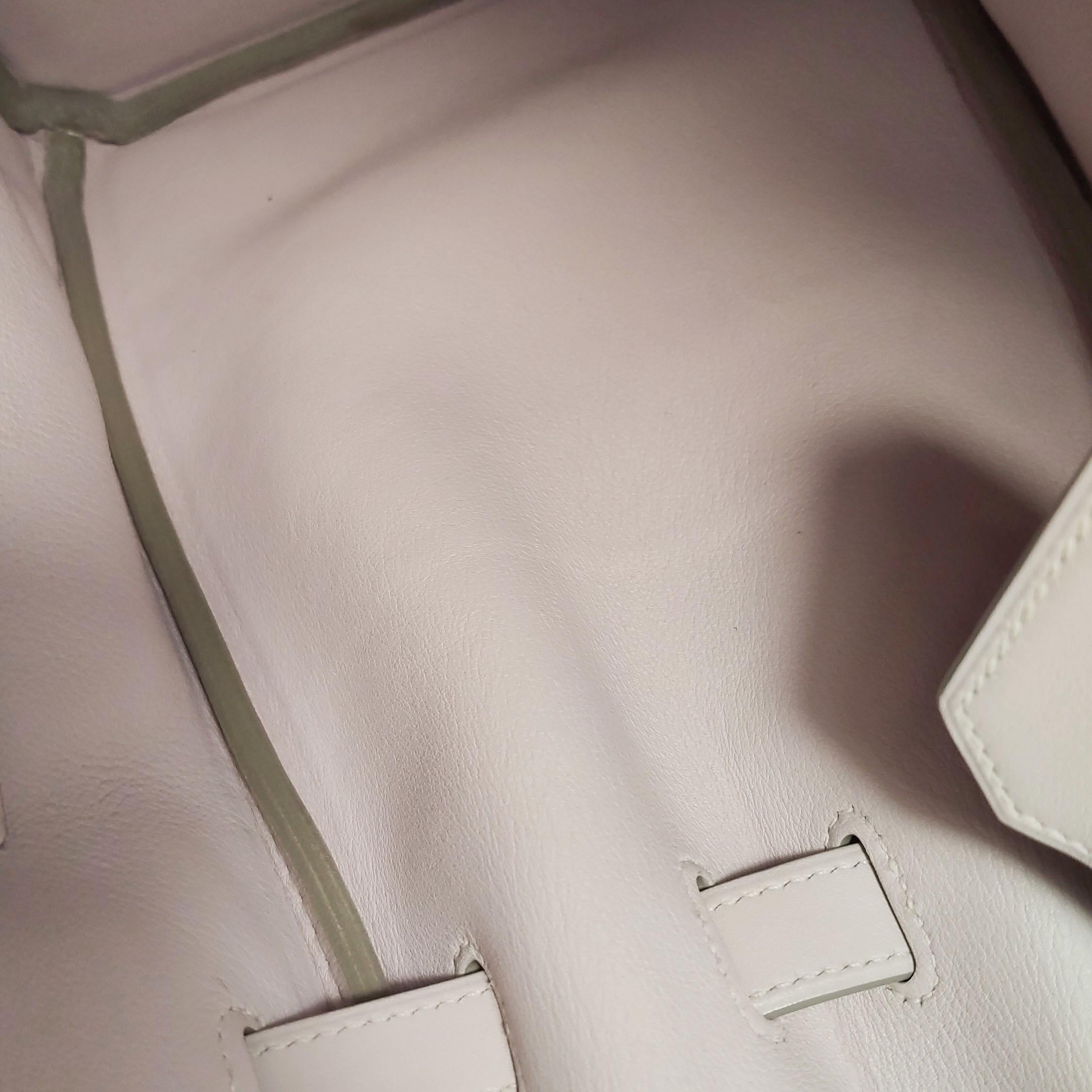 Hermès Birkin 35 Swift Leather P1 Rose Eglantine Palladium Hardware 2008 For Sale 3