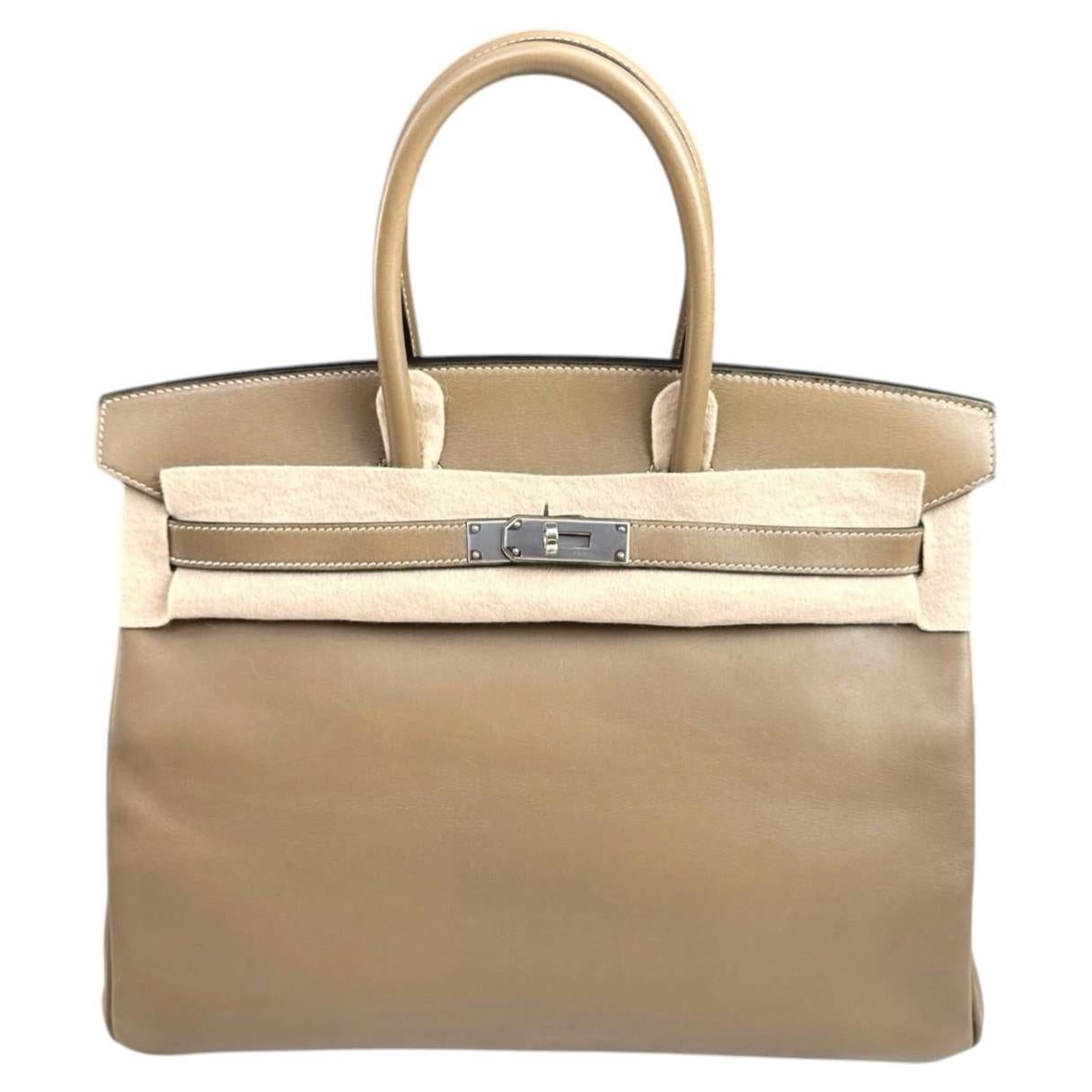 Borsa Hermes Birkin 35 TAD color etoupe