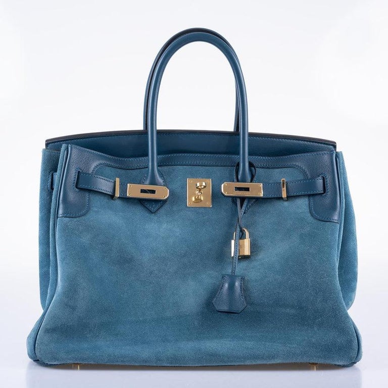 Hermès Birkin 35 Blue Thalassa