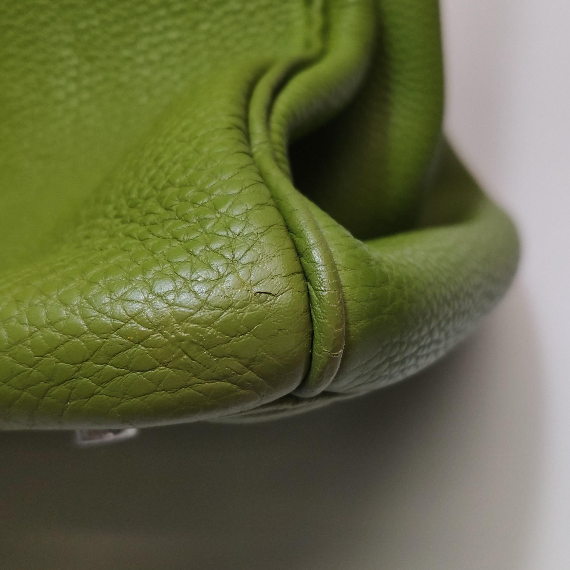 Hermès Birkin 35 Togo Green Vert Anis 37 Palladium Hardware 2008 7