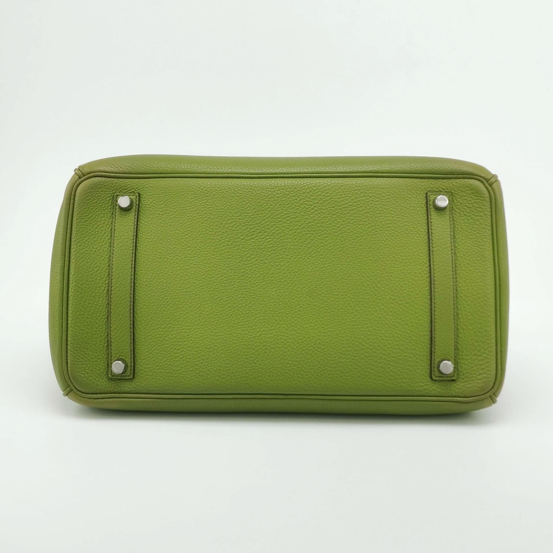 Hermès Birkin 35 Togo Green Vert Anis 37 Palladium Hardware 2008 1