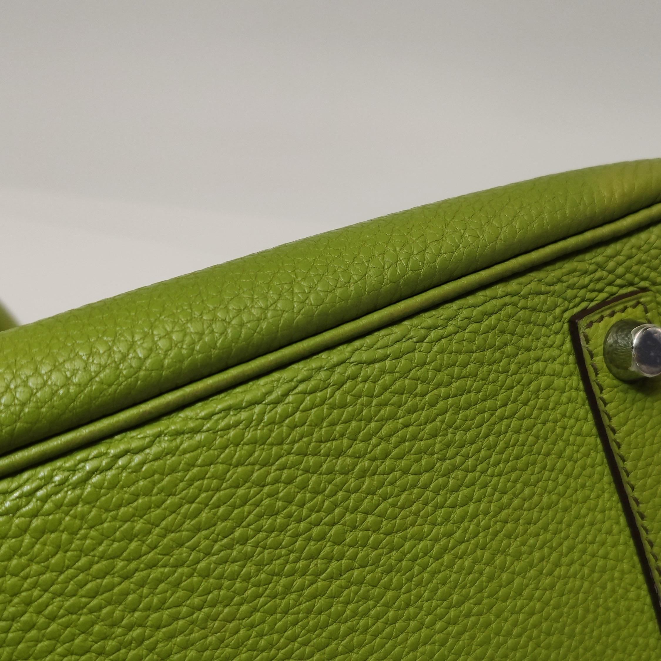 Hermès Birkin 35 Togo Green Vert Anis 37 Palladium Hardware 2008 4