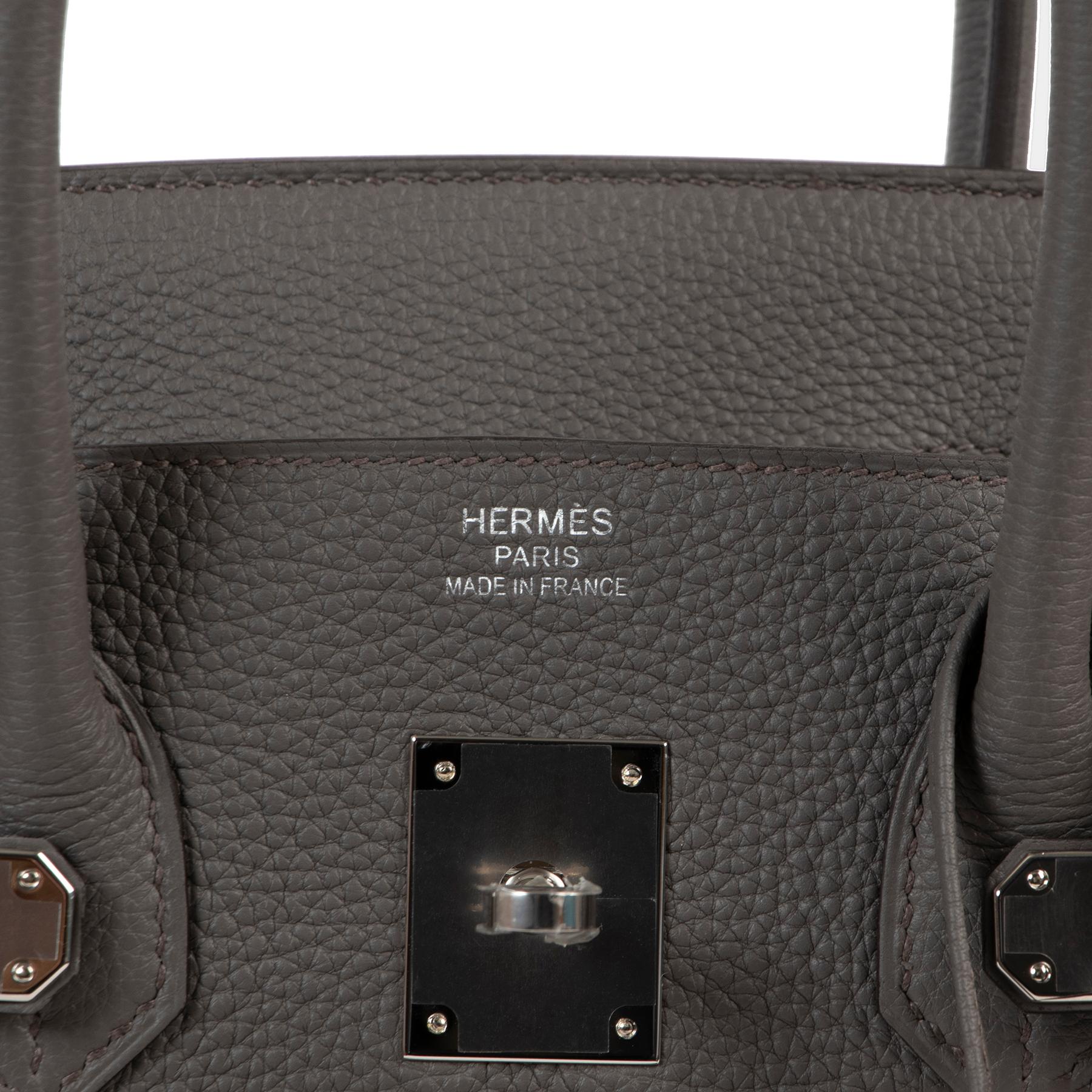 Women's or Men's Hermès Birkin 35 Togo Gris Etain PHW