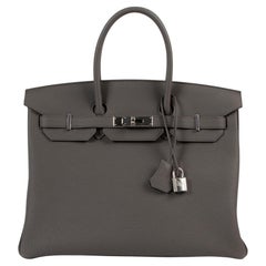 Hermès Birkin 35 Togo Gris Etain PHW