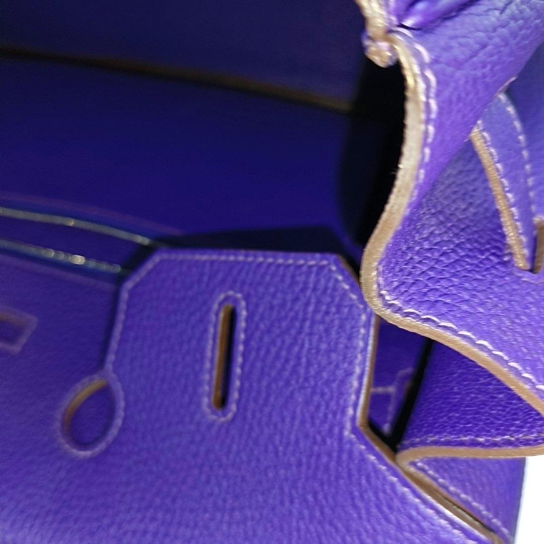 Hermes Birkin 35 Togo Iris Violet Purple Palladium Hardware 9